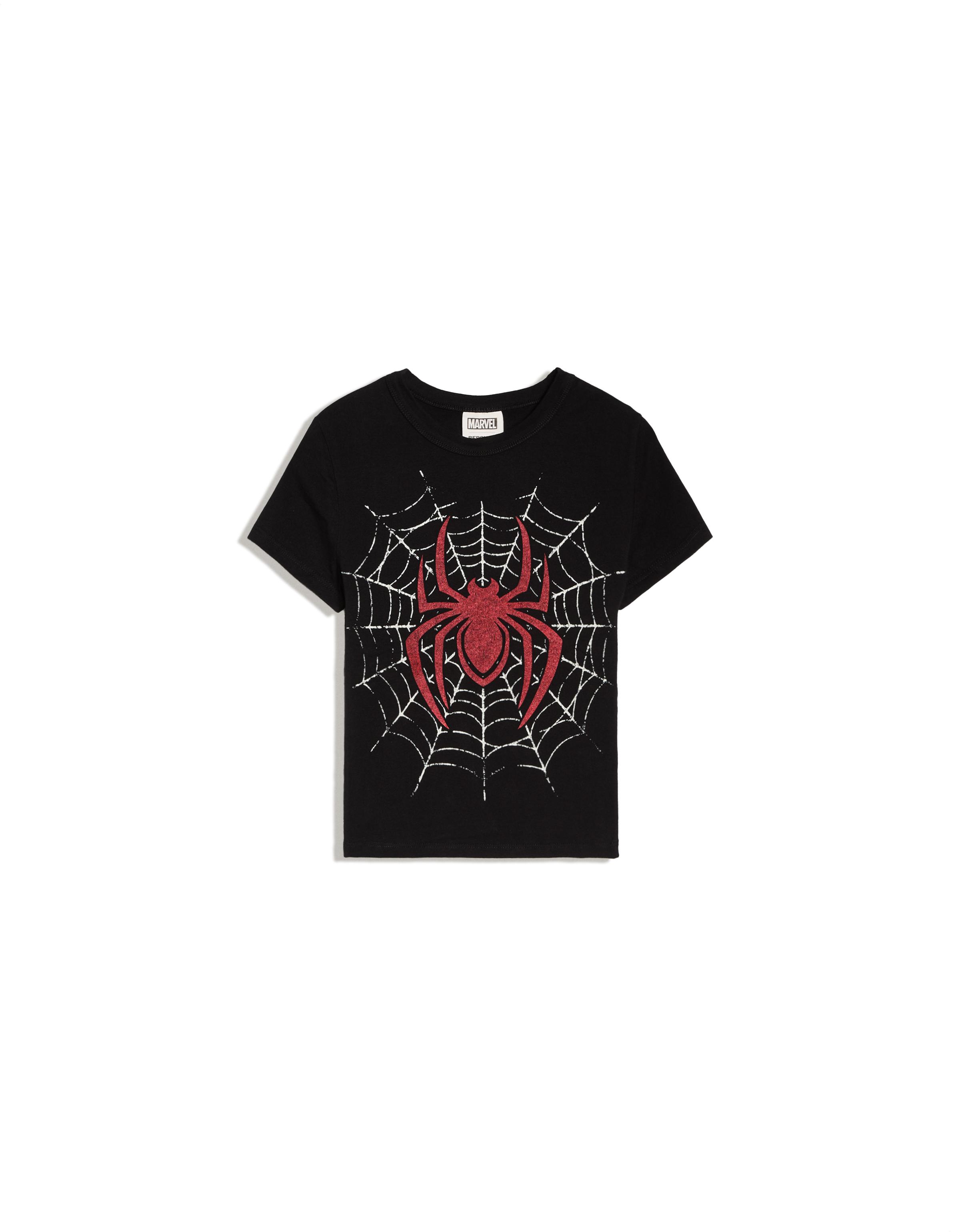 Bershka SPIDER-MAN dar kesim tişört görsel 2