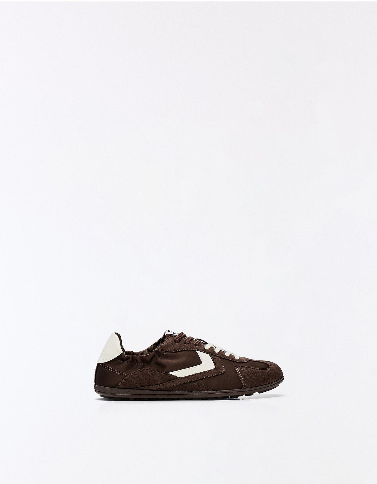RETRO SLIM SOLE TRAINERS — Brown