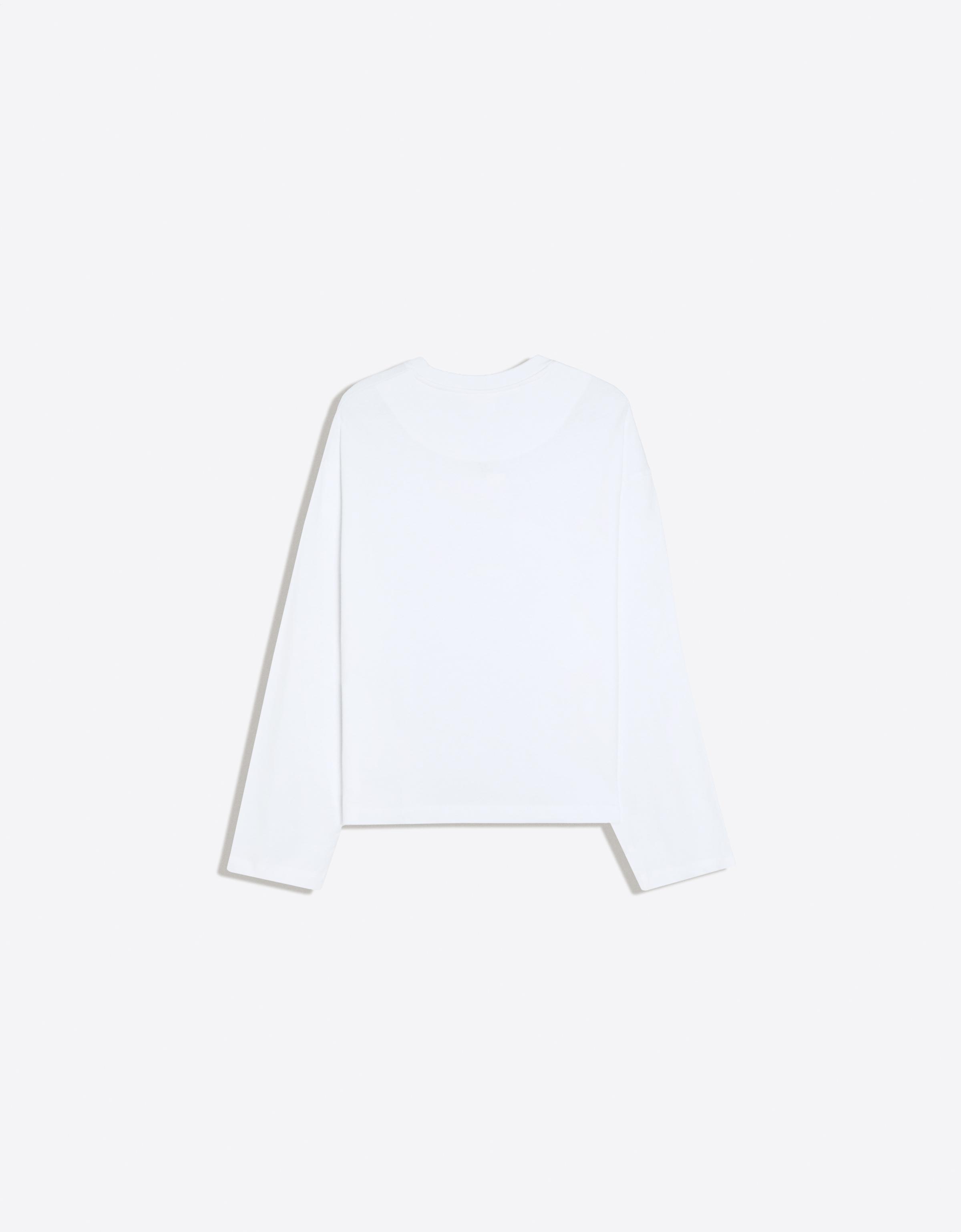 Boxy long sleeve T-shirt — White