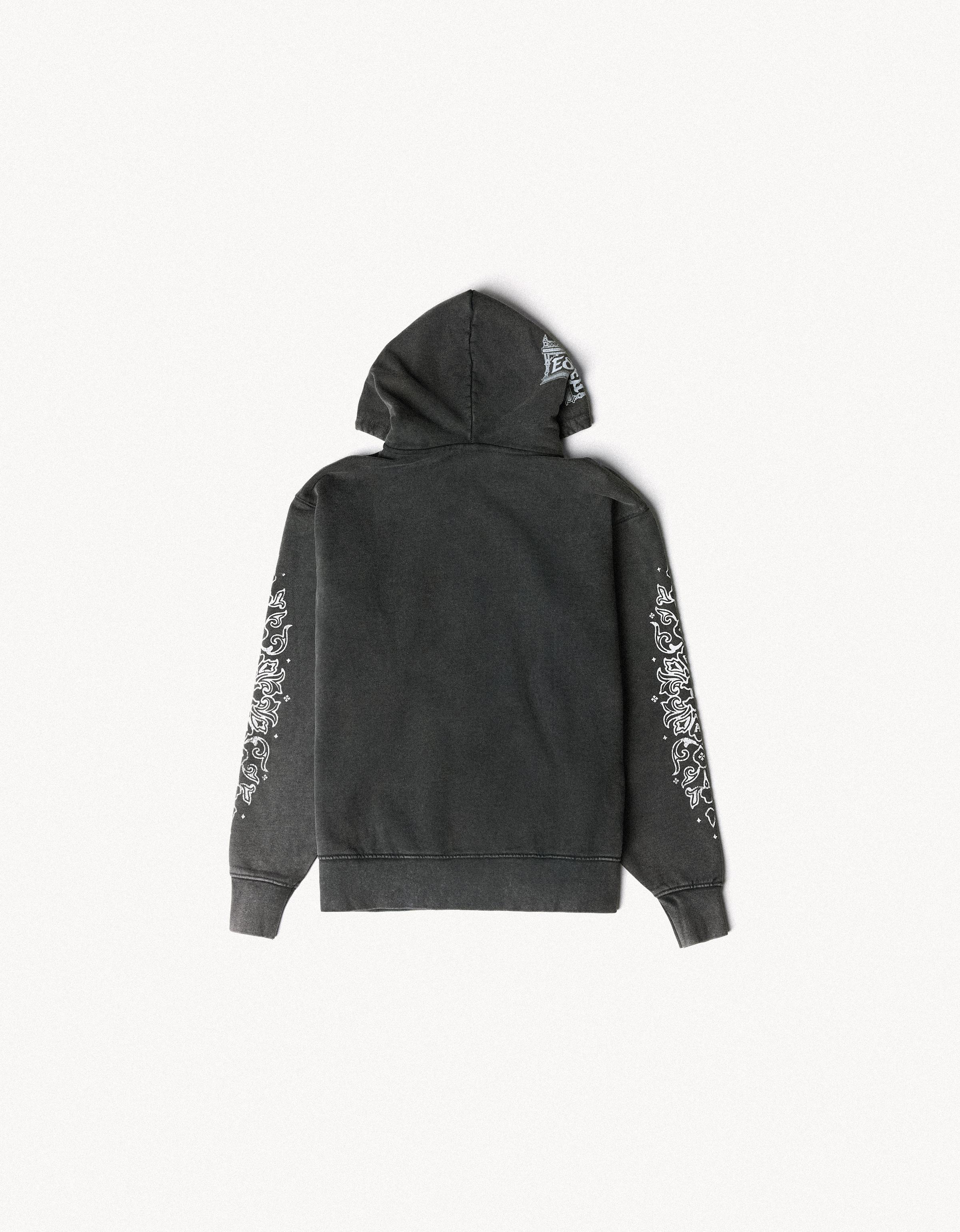 Bershka ARIES X BERSHKA yıkama efektli kapüşonlu sweatshirt görsel 6