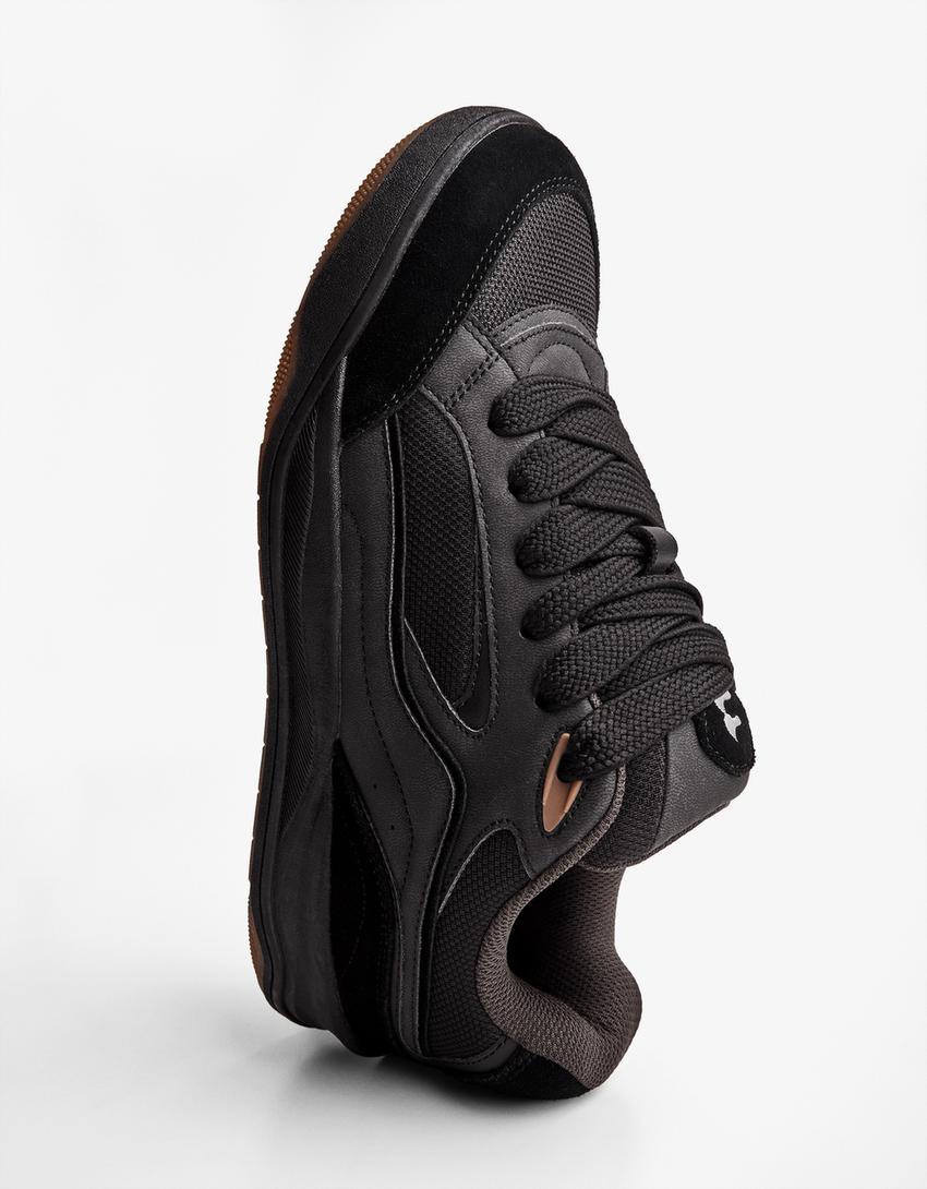 Buty sportowe wielowarstwowe-Czarny-2