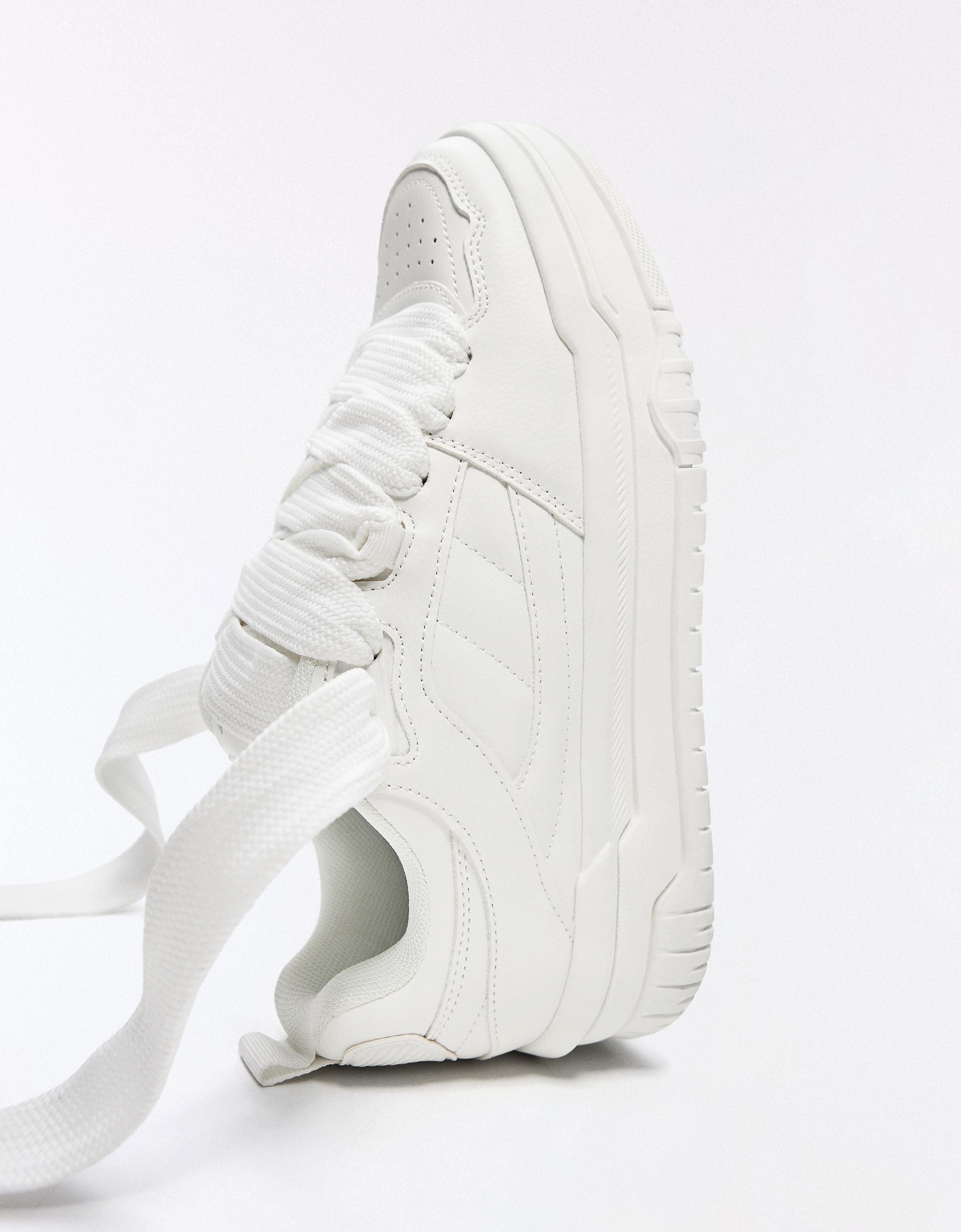 Chunky skate trainers — WHITE