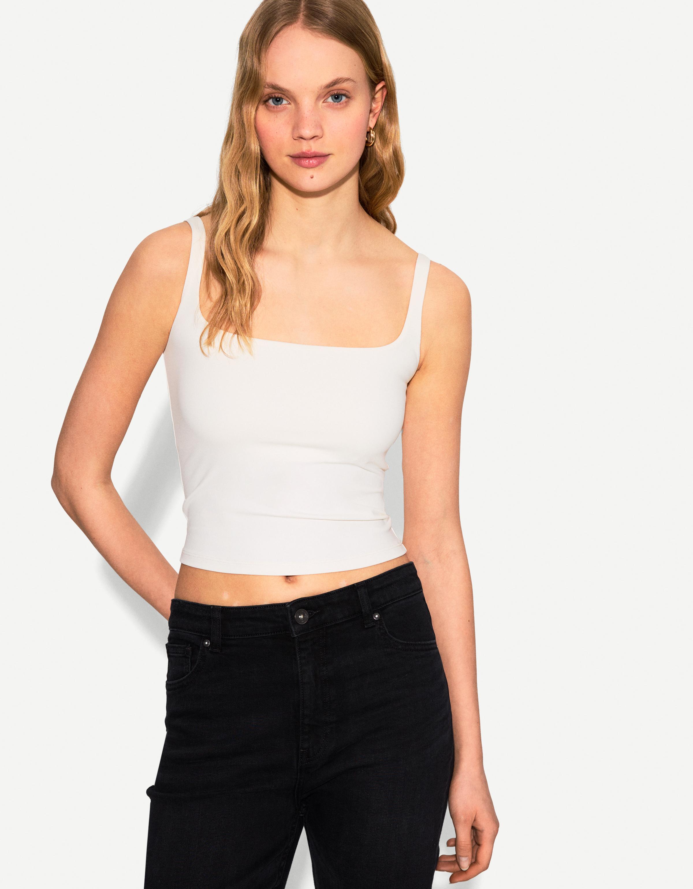 【BERSHKA】Oversized Tank Top ベルシュカ Tank top - Women | Bershka