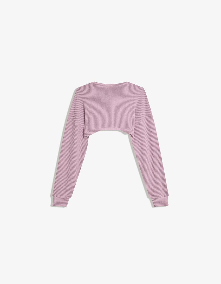 Cardigan scurt-Violet