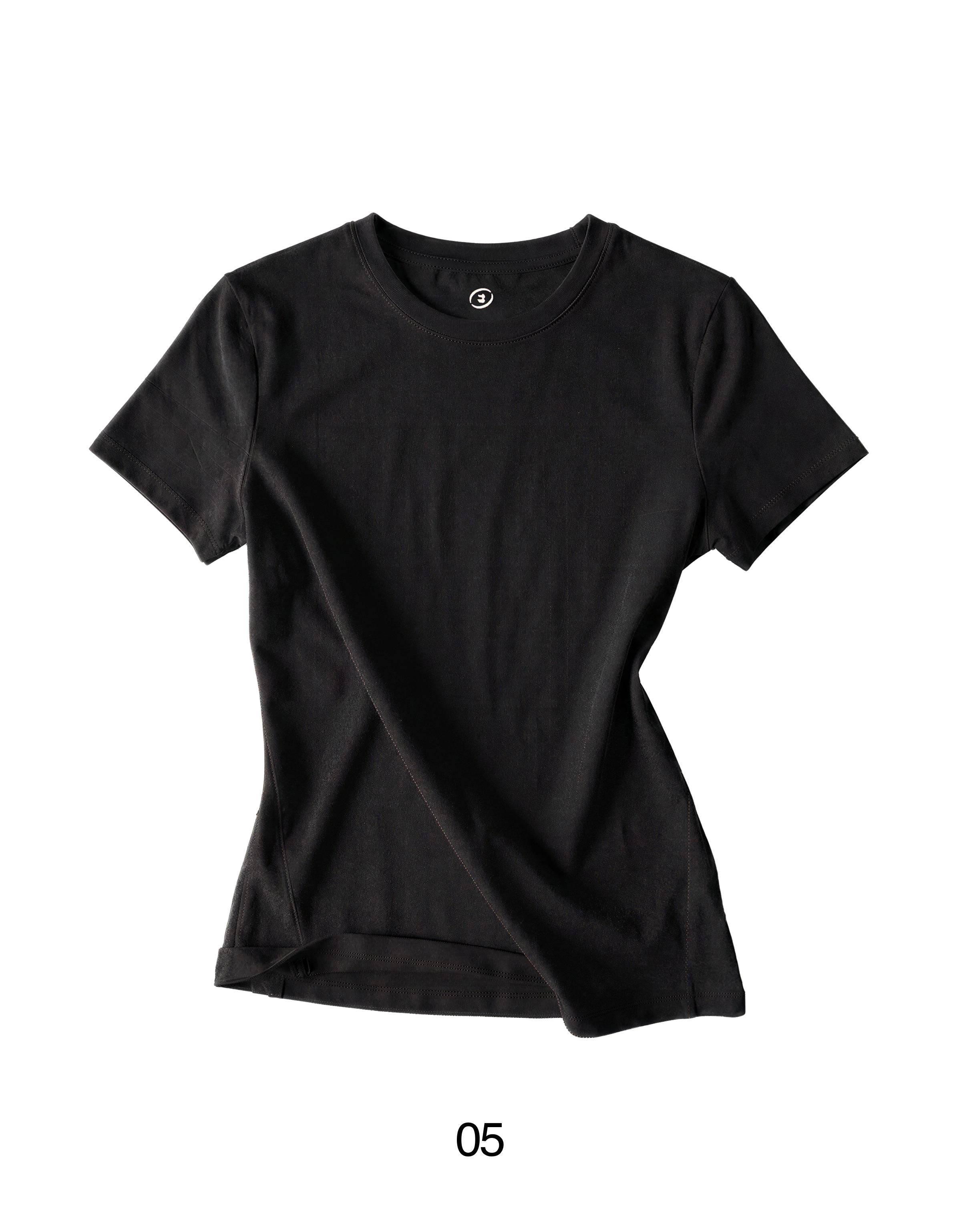 Short sleeve technical T-shirt Breathable & Quick Dry — Black