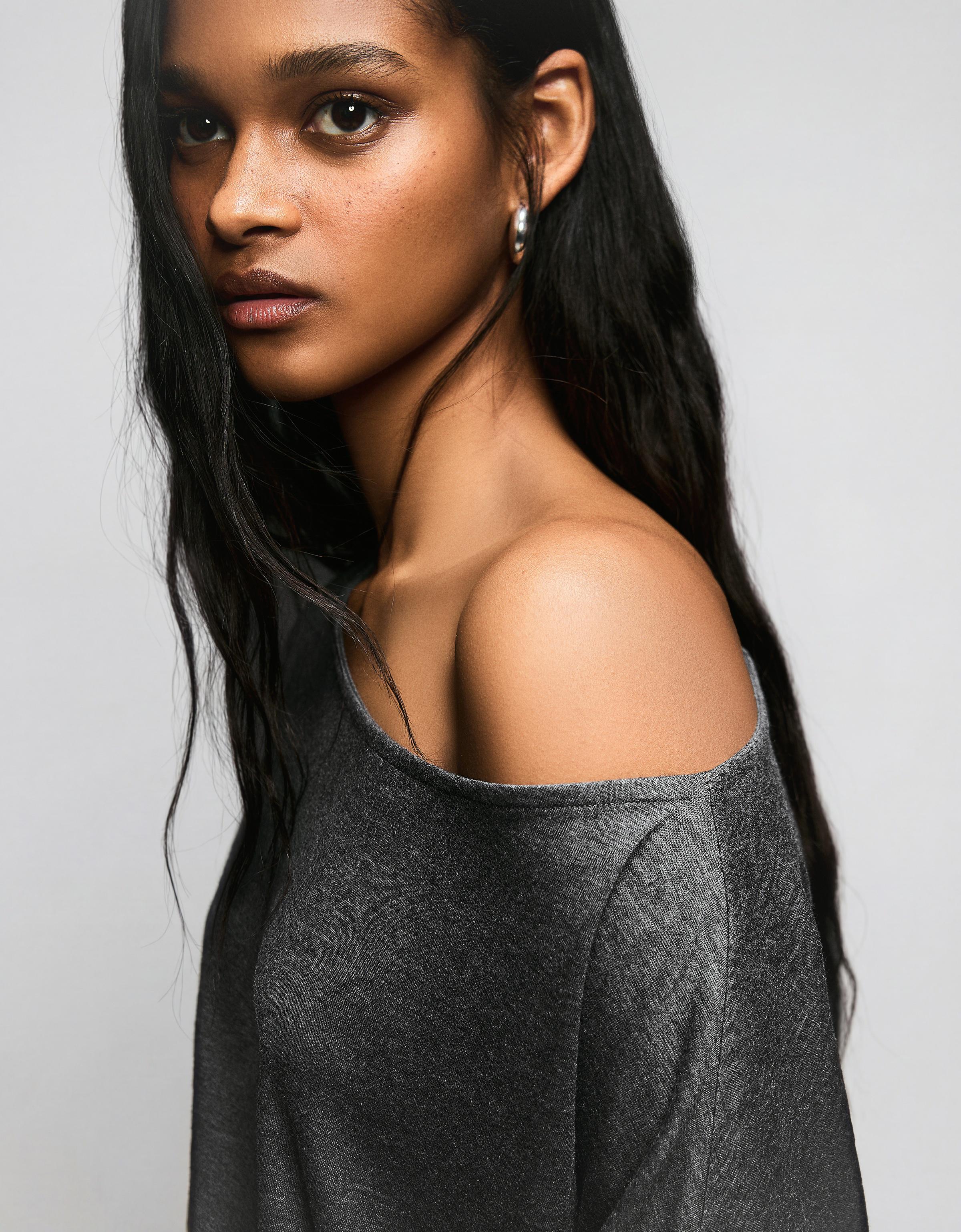 Uzun kollu dar etekli mini elbise - Görsel 76