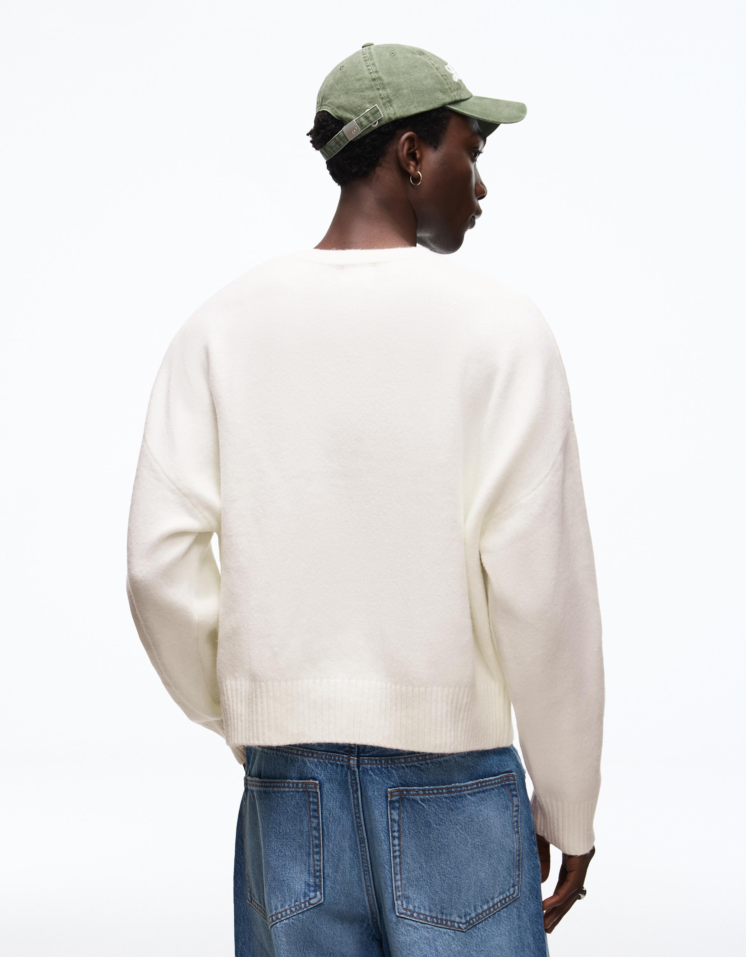 Bershka Bisiklet yaka boxy fit kazak görsel 6
