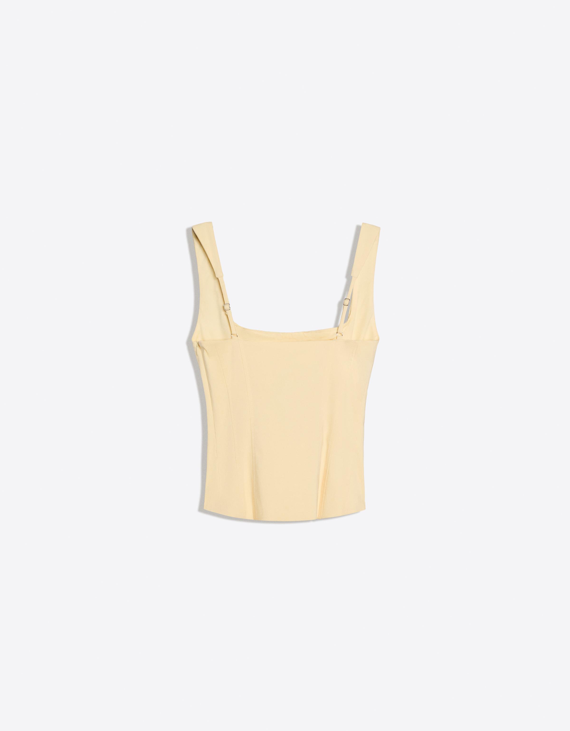 Bengaline corset top — Yellow