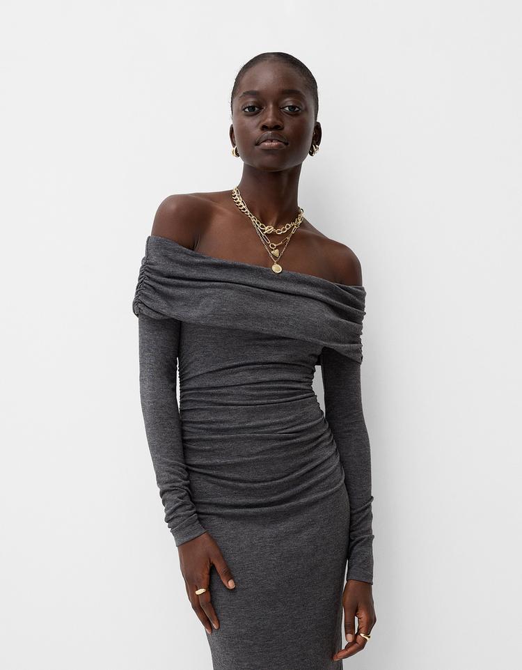 Bardot midi dress