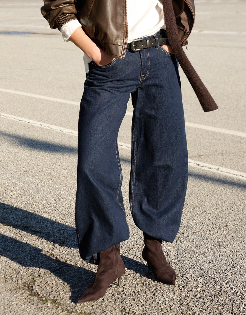 Stiefeletten mit Kitten-Heels-Braun