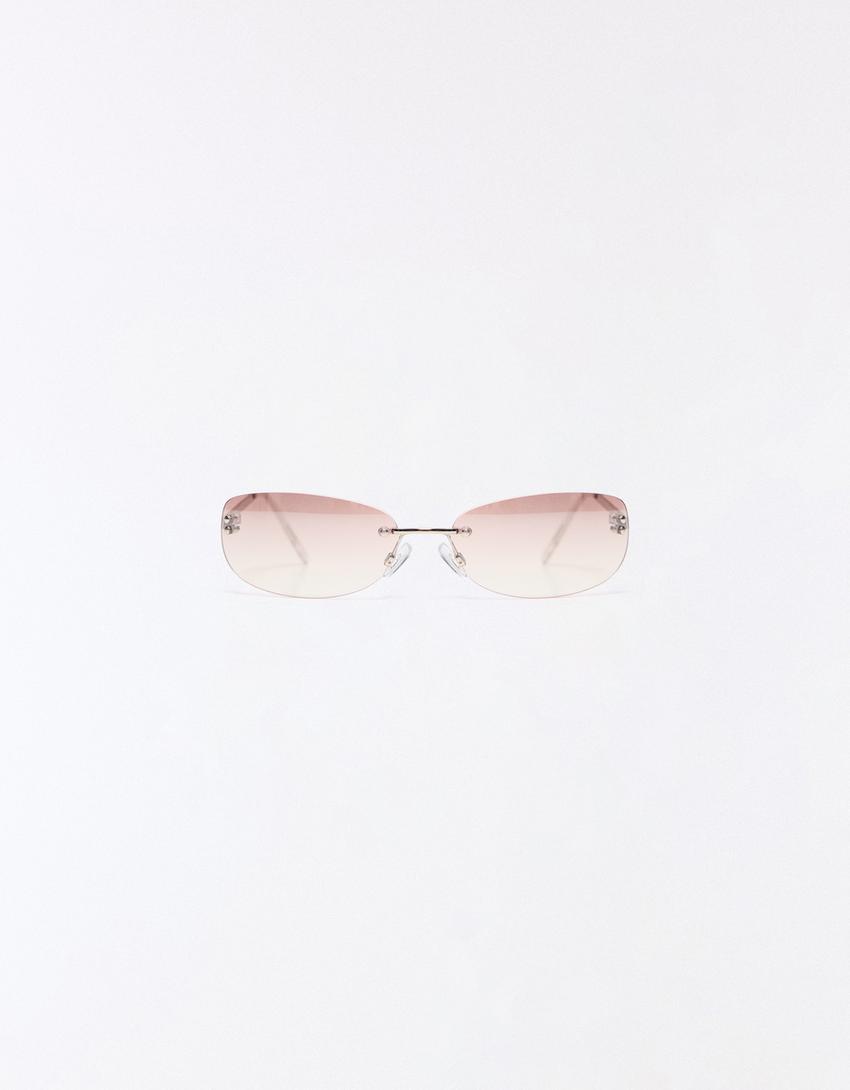 Randlose Sonnenbrille-Rosa