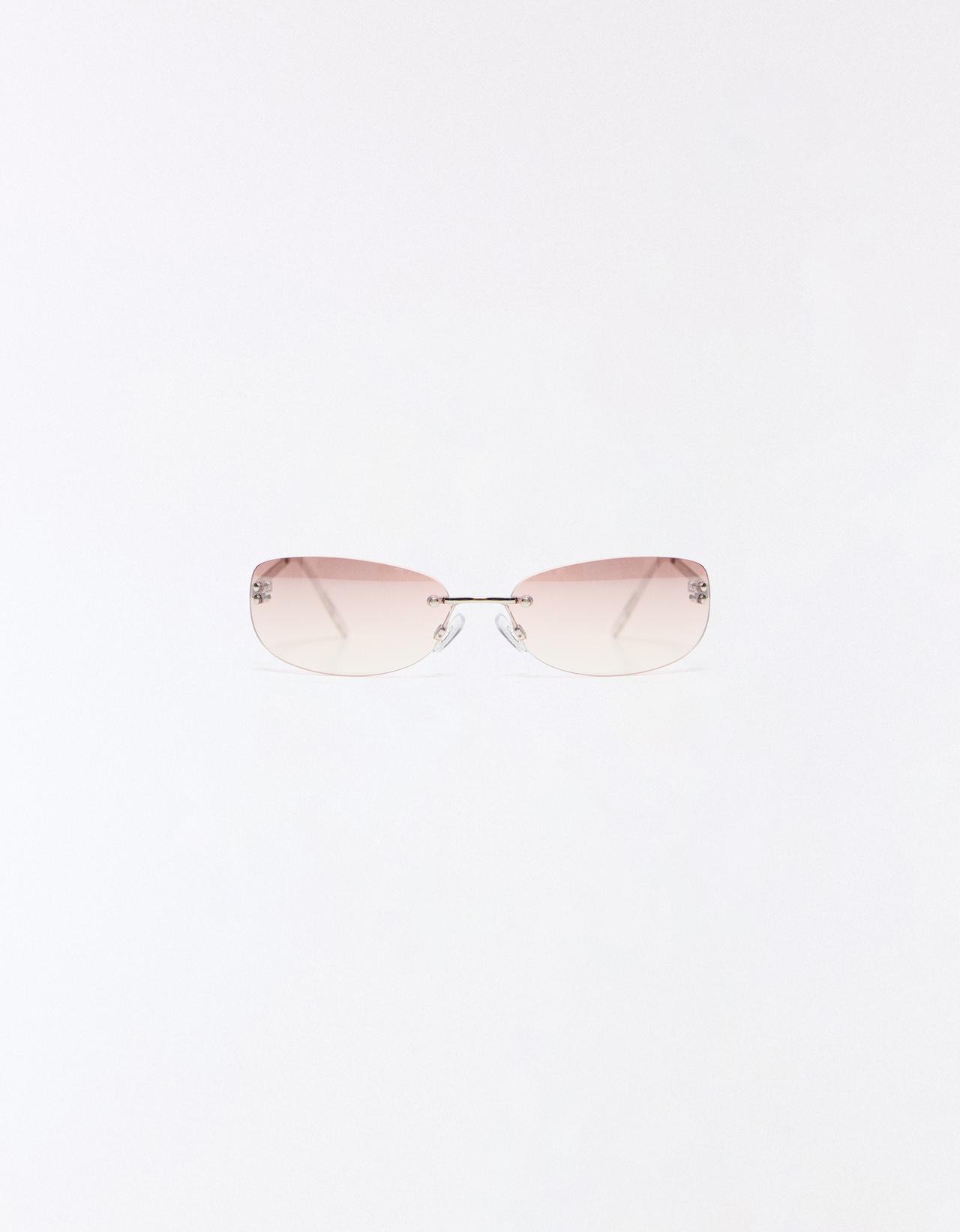 Rimless sunglasses — Pink