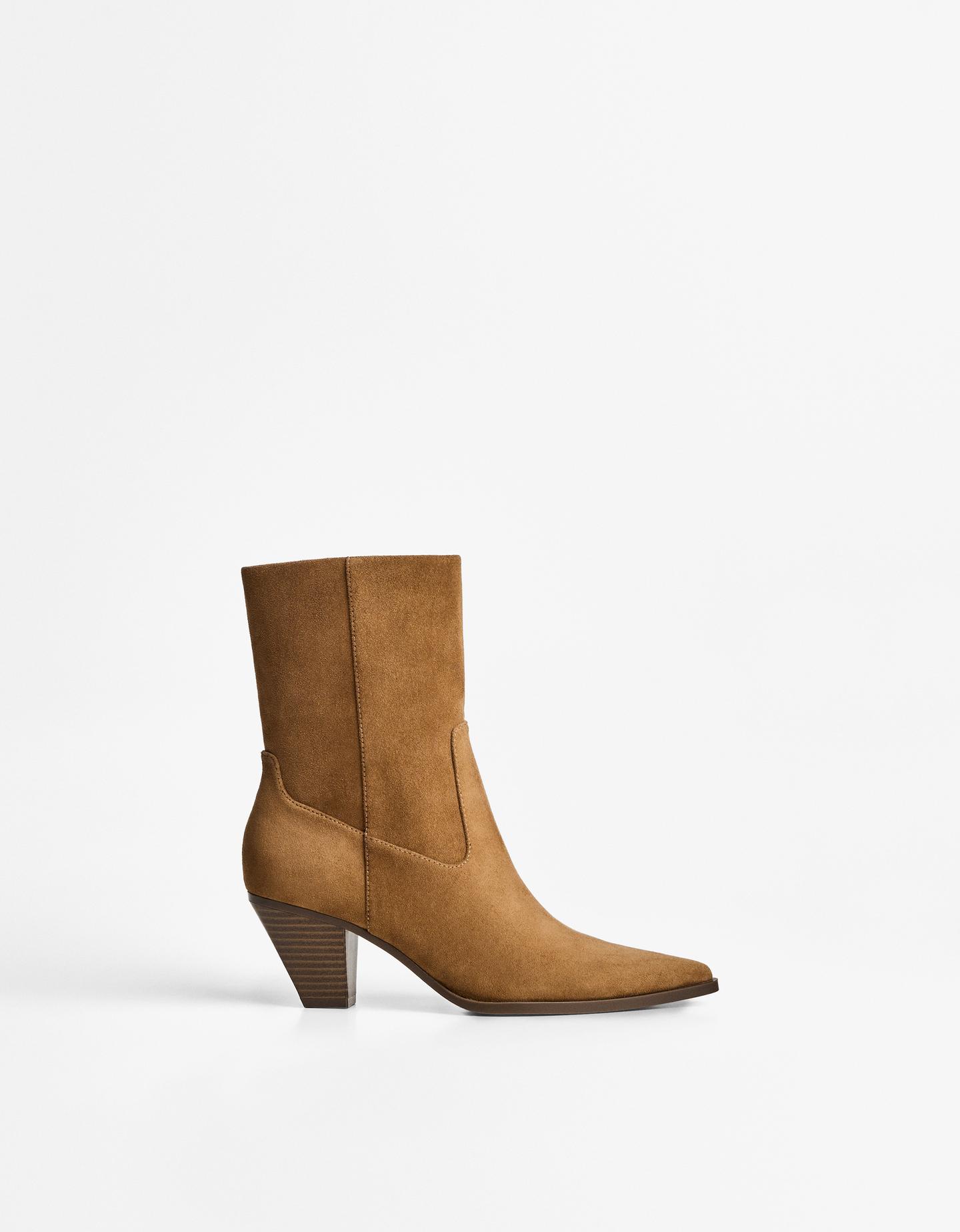 Bershka Botín Tacón Campero Mujer 37 Arena
