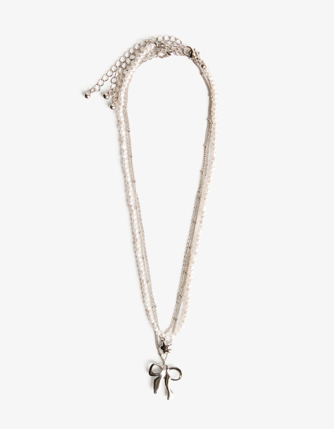 3-pack of faux pearl bead necklaces