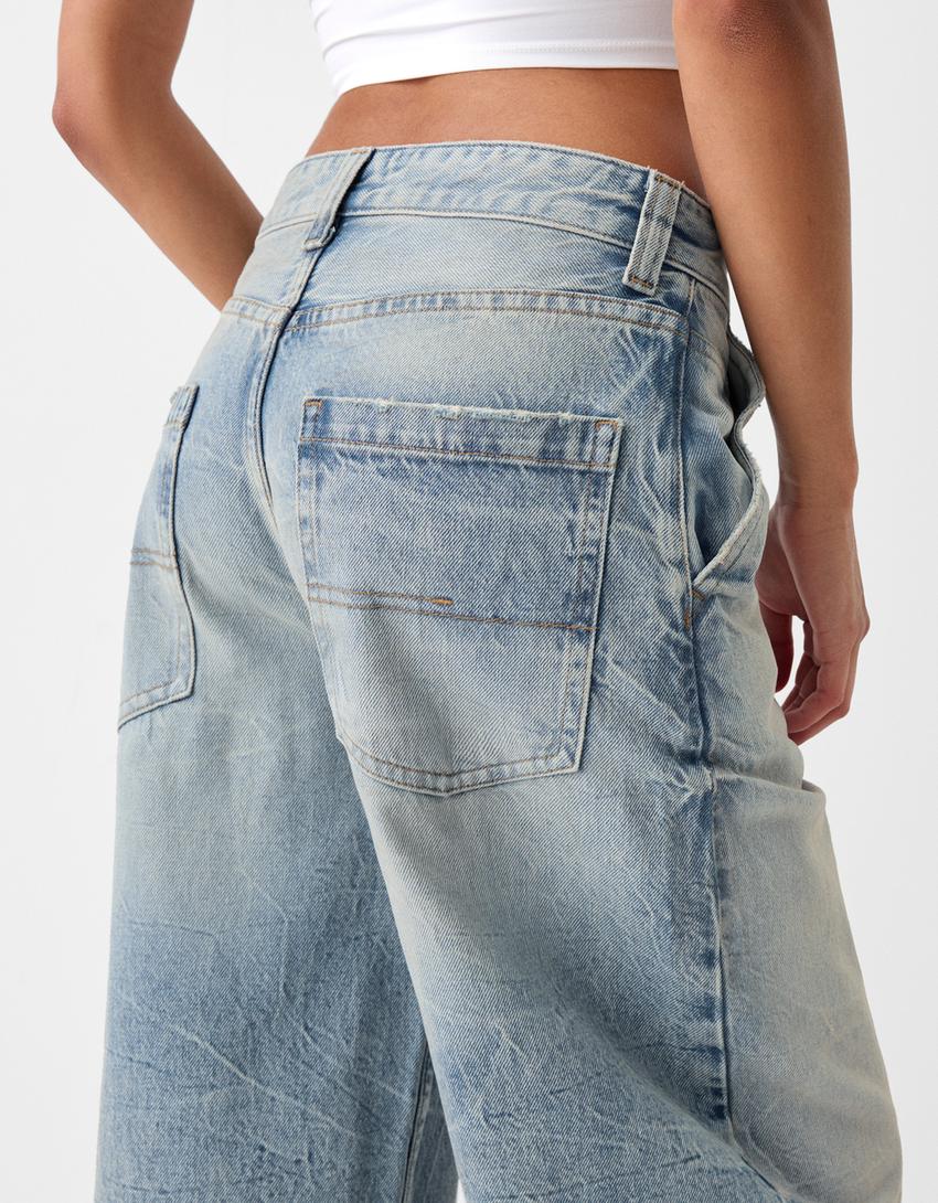 Skater jean-Açık mavi-5