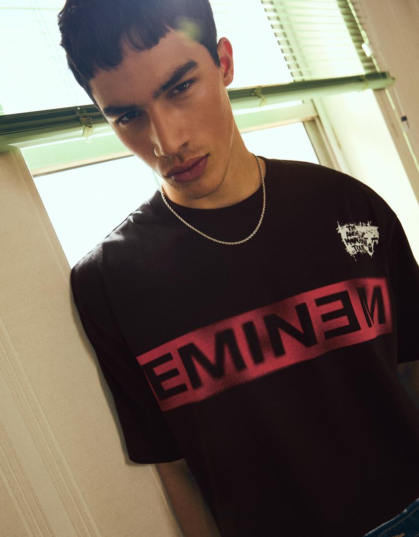 Eminem short sleeve T-shirt-Black