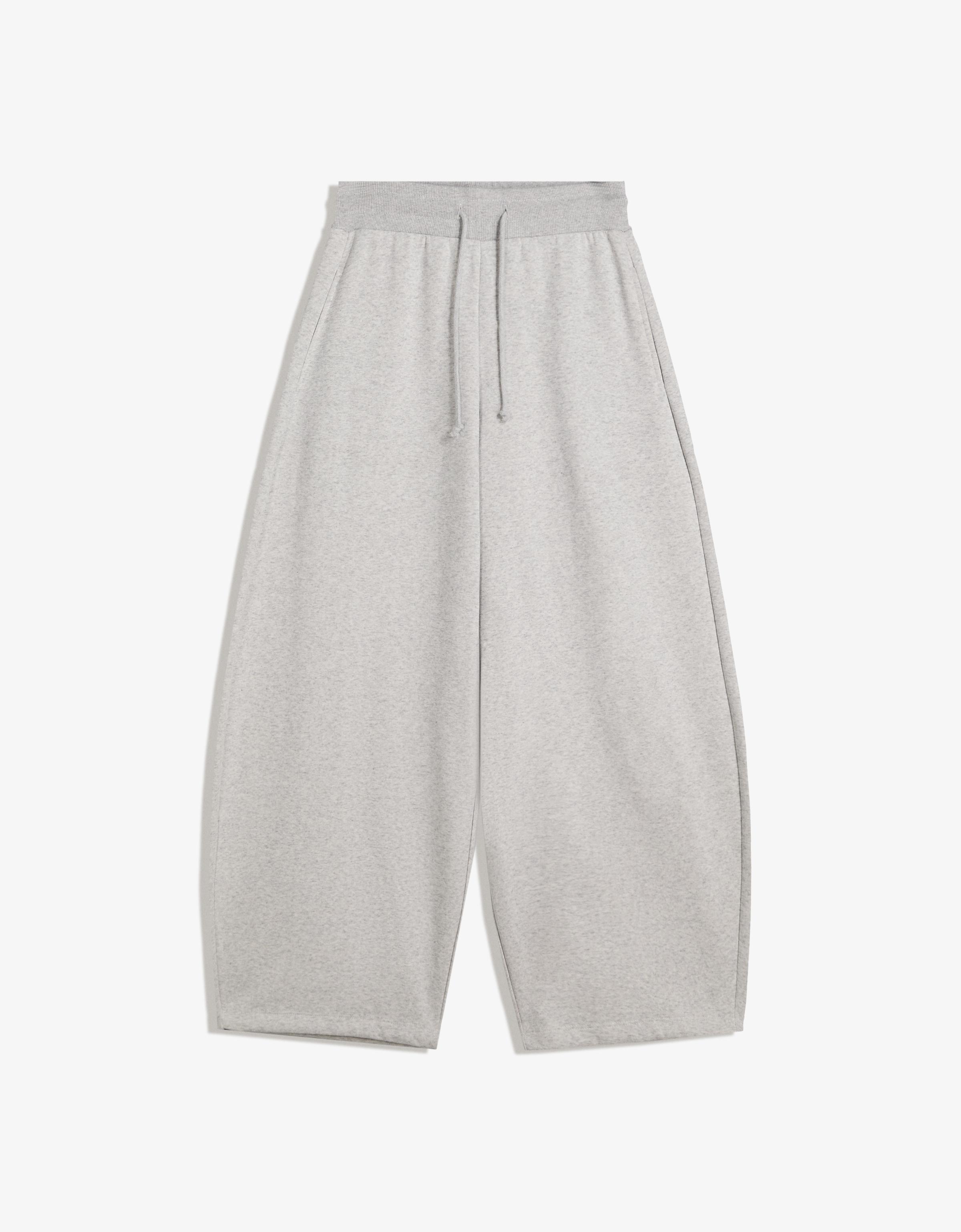 Bershka Barrel-Jogginghose Aus Plüsch Damen L Grau