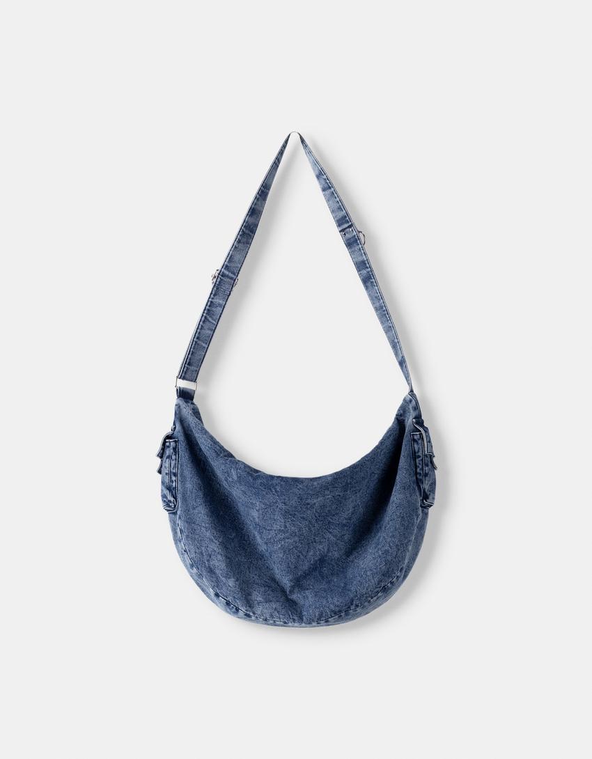 SSSTUFFF x BERSHKA XXL denim bag-Blue-3