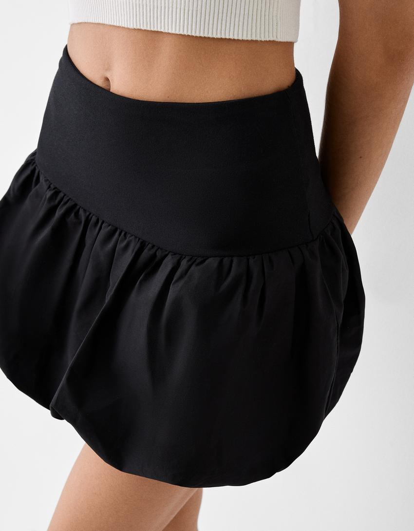 Balon mini etek-Siyah-7