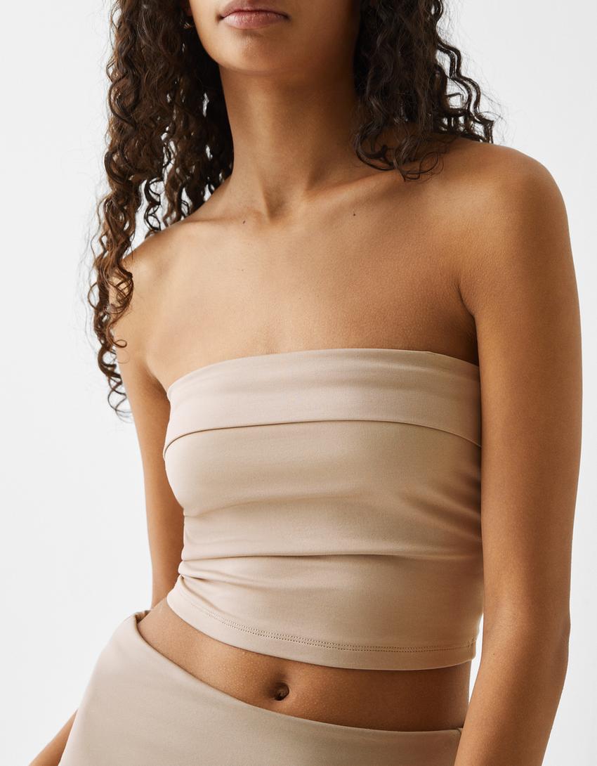 Top bandeau revers-Camel-2