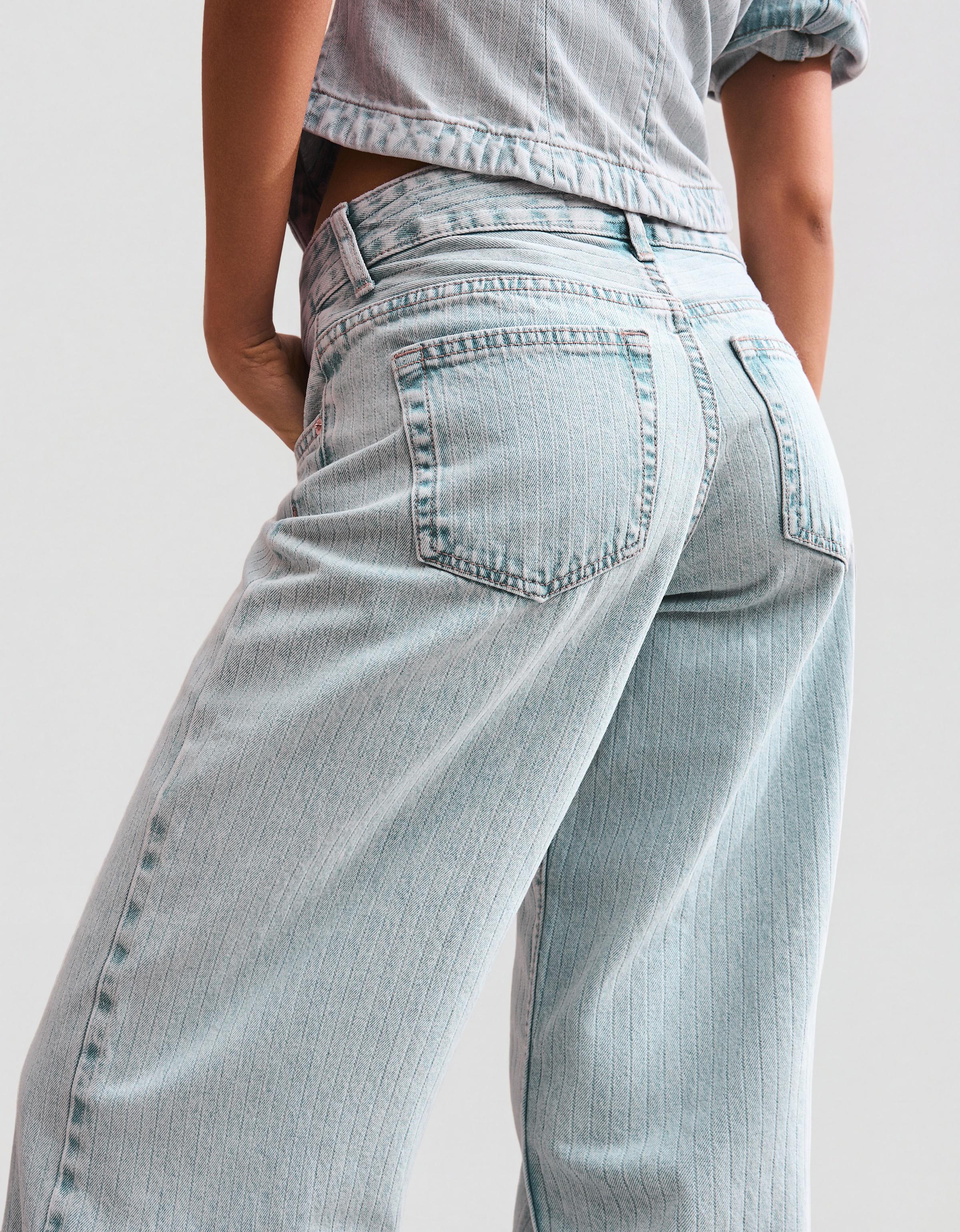 Kıvrık paça geniş paça jean - Görsel 24