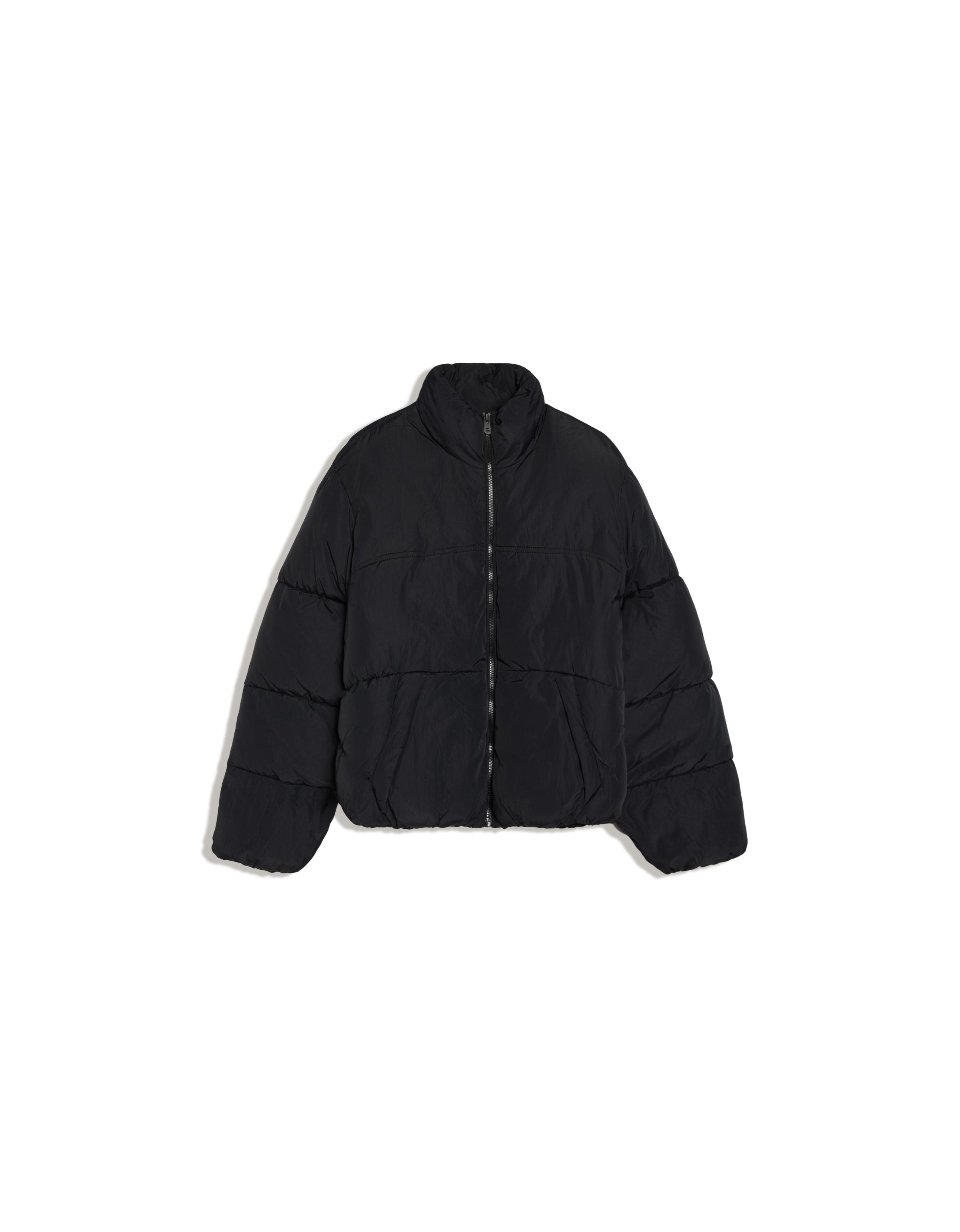 Water-repellent padded jacket — Black