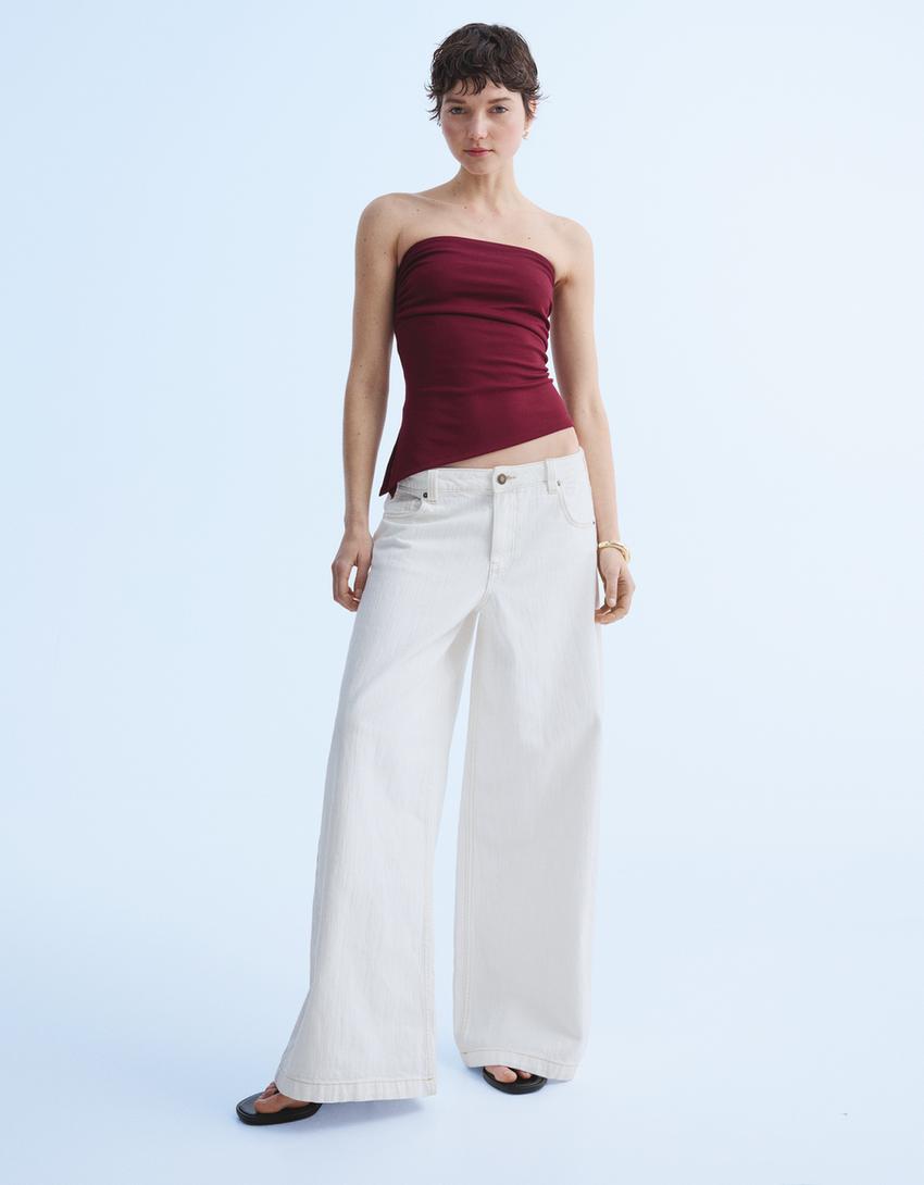 Top bandeau frunces-Burdeos-2