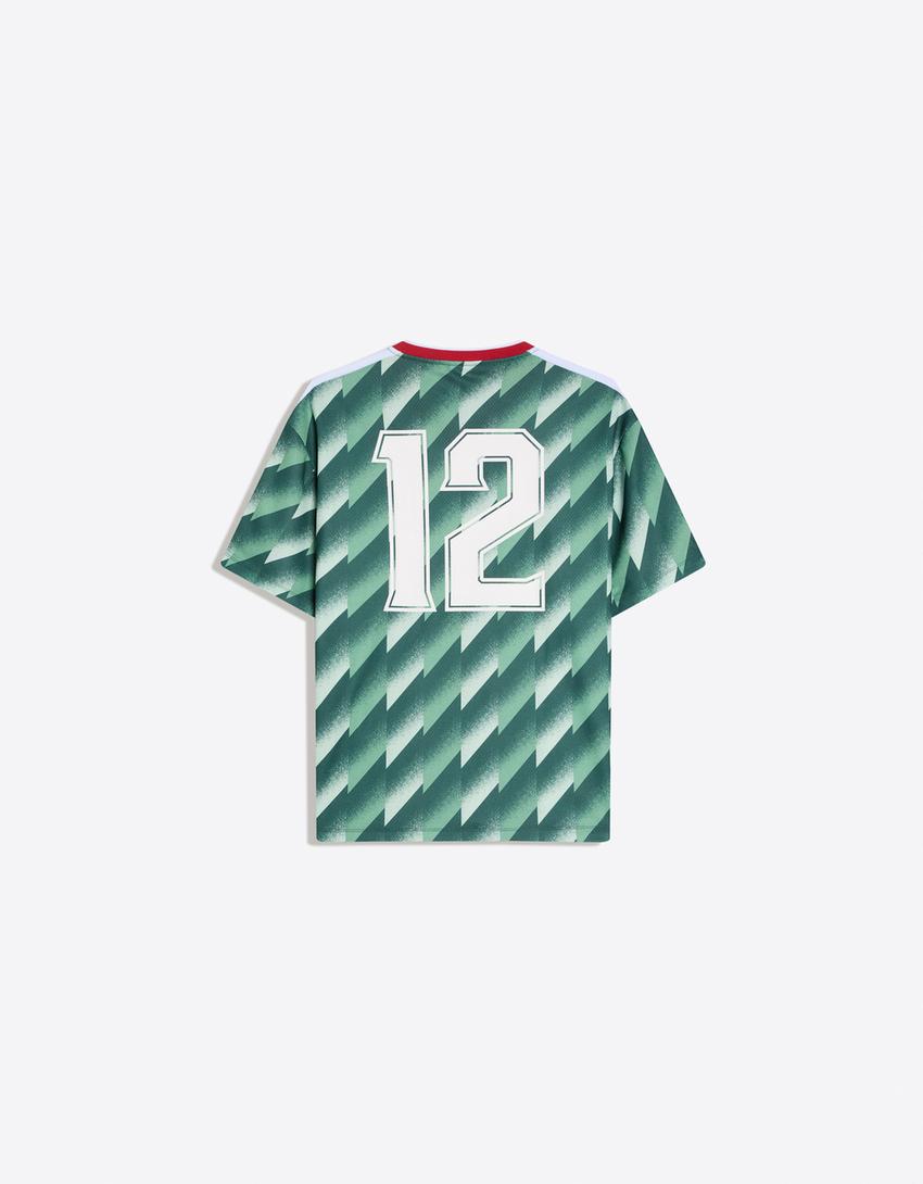 T-shirt manches courtes imprimé-Vert