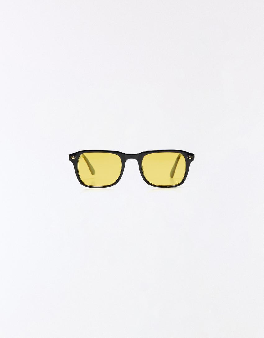 Plastic sunglasses-Yellow