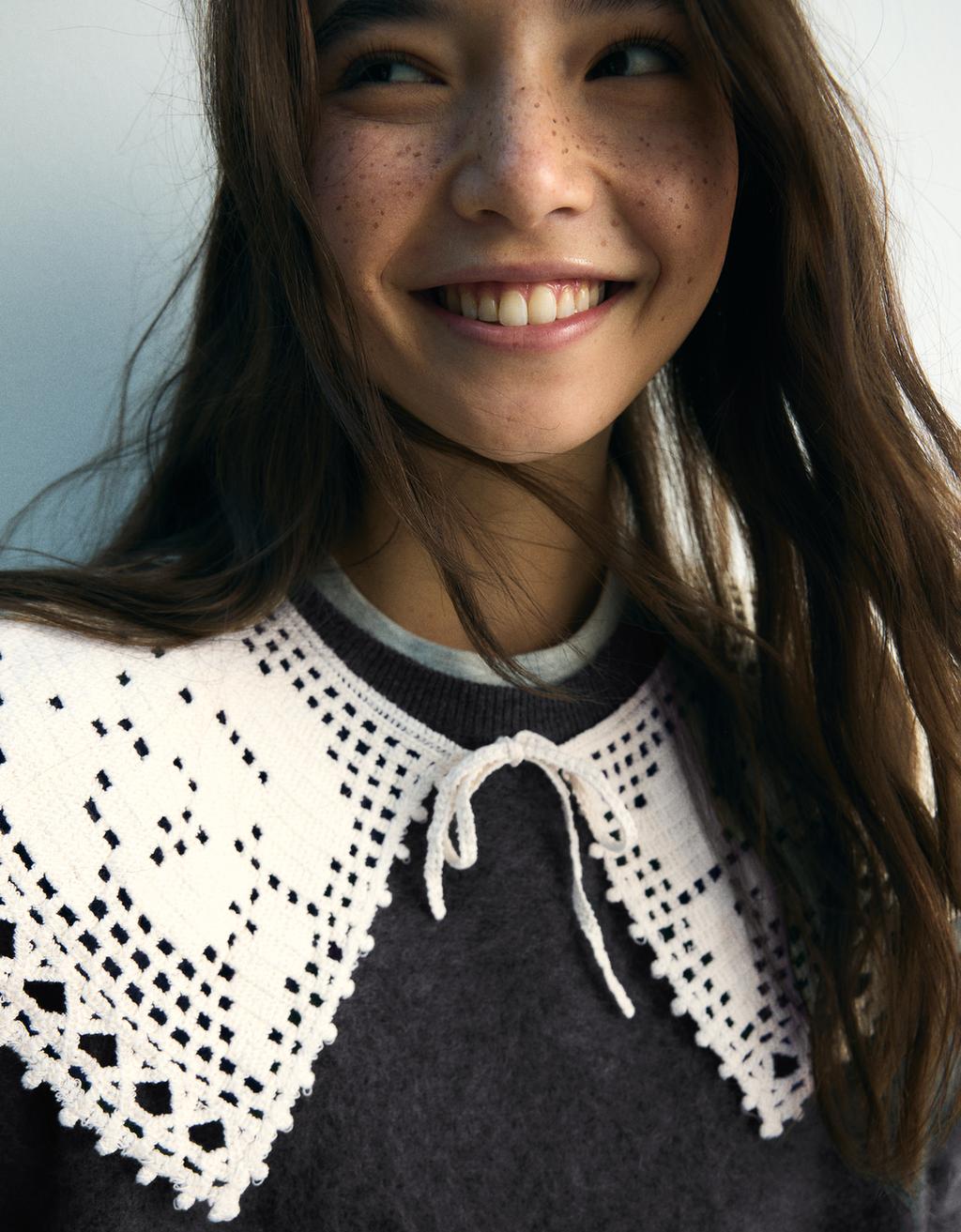 Bershka Crochet collar