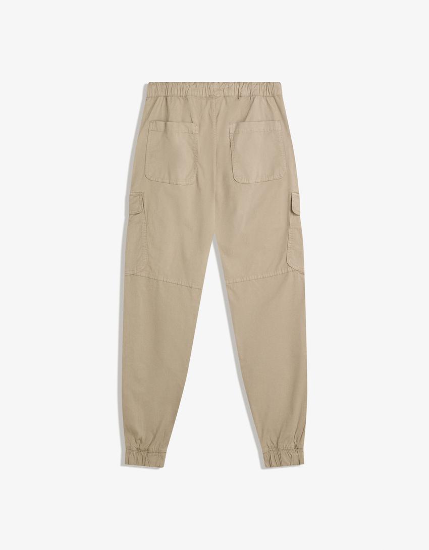 Cargo joggingbroek-Kameel-4