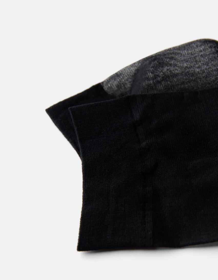 Pack 2 meias collants curtas e compridas-Preto-2