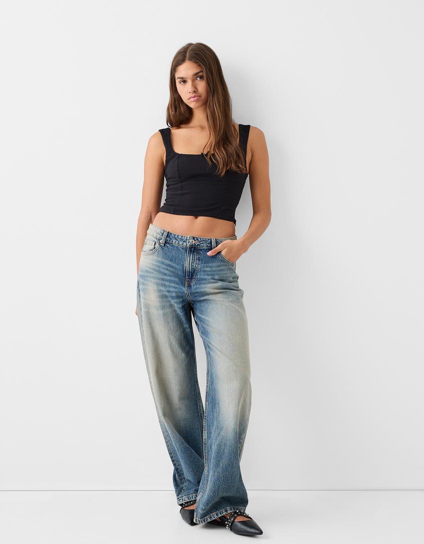 توب بنغالي بتفصيل فيونكة-أسود-3