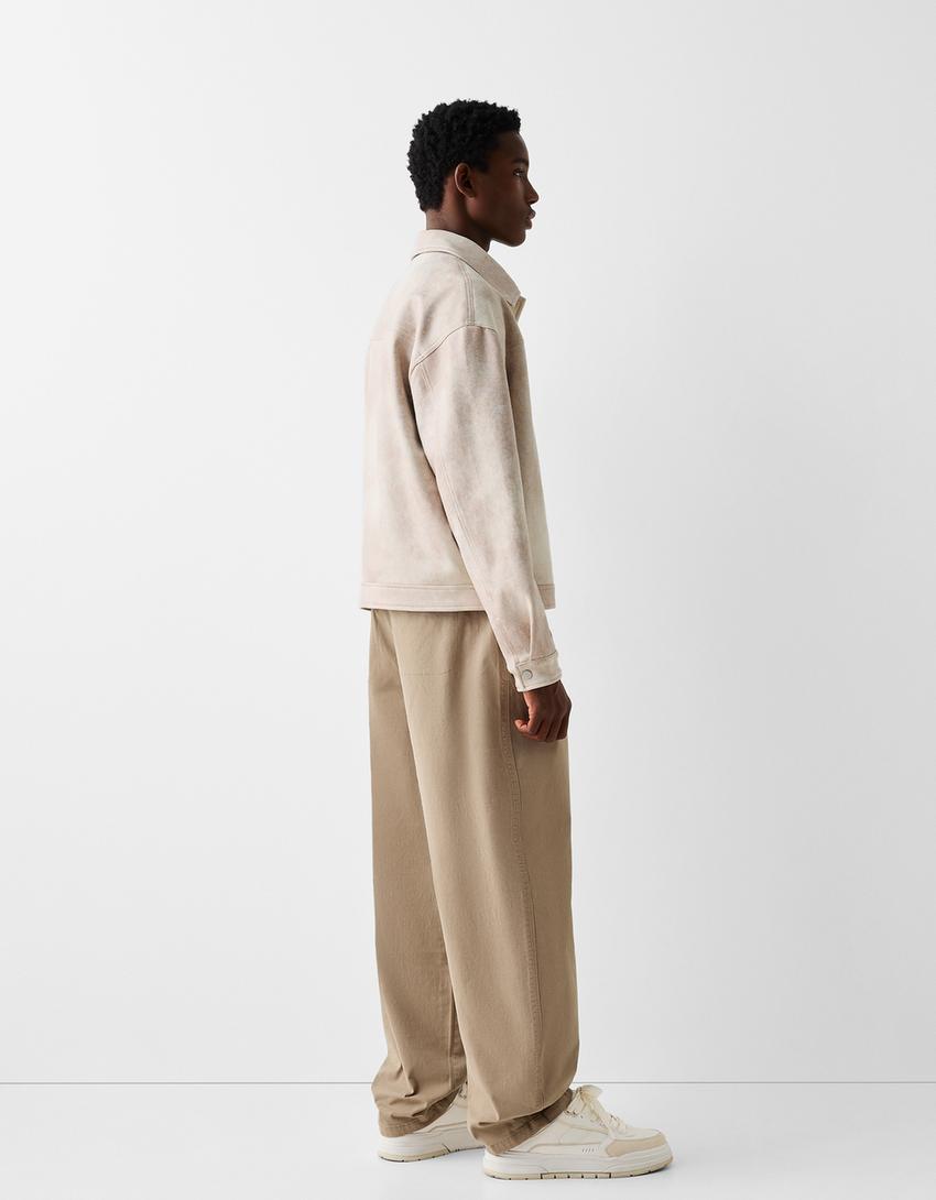 Veste trucker imitation suédine-Pierre-1