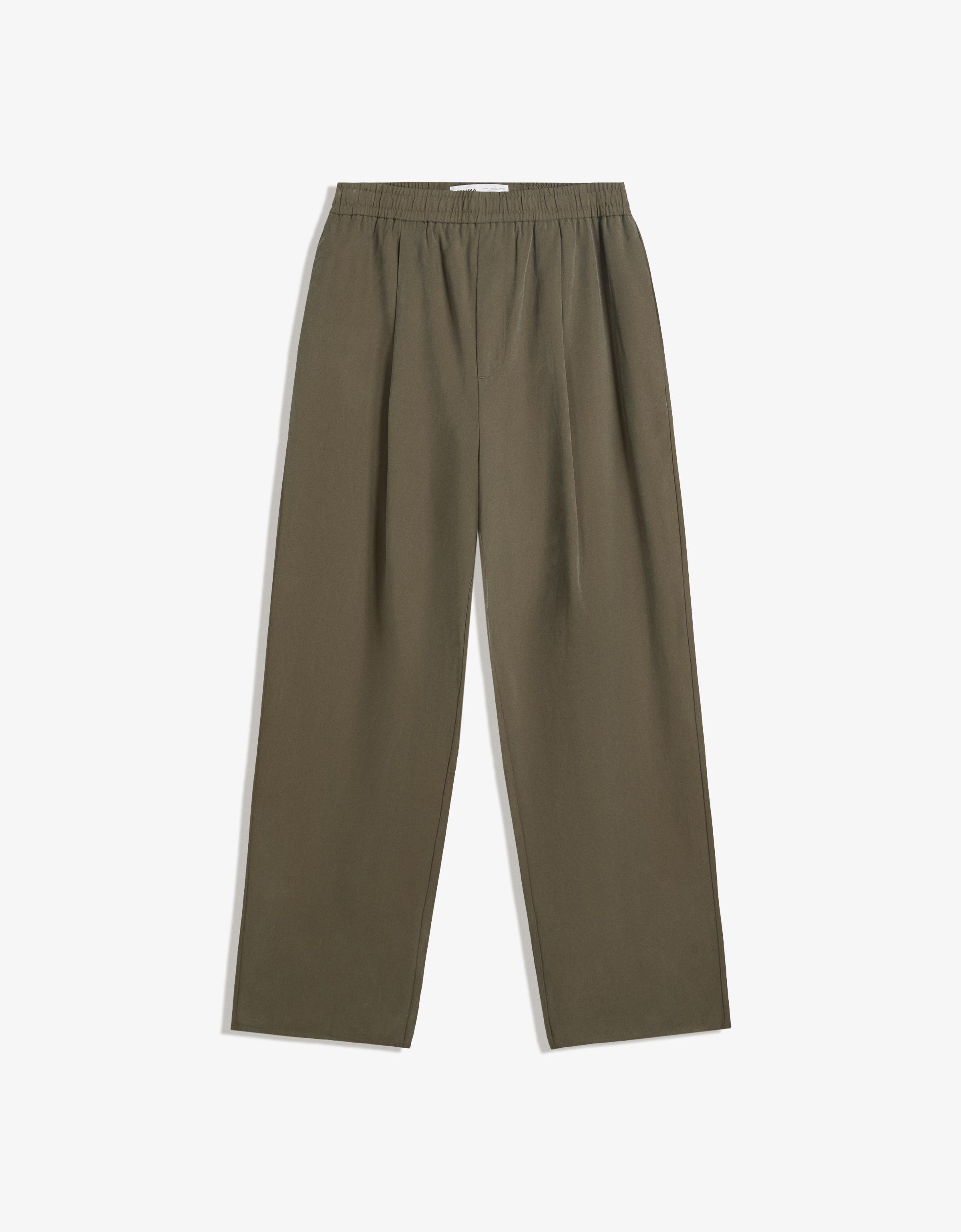 Bershka Baggy Jogginghose Herren M Khaki