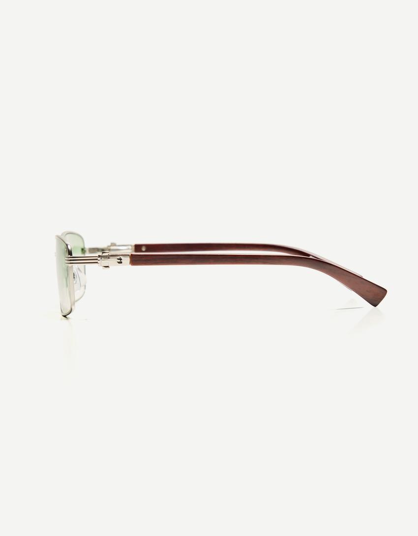 Lunettes de soleil métalliques-Vert