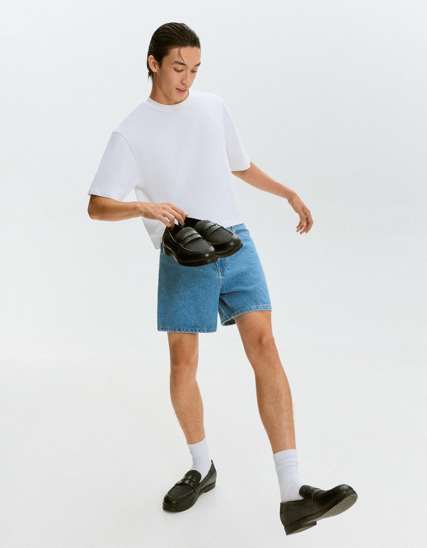 Braided loafers-BLACK