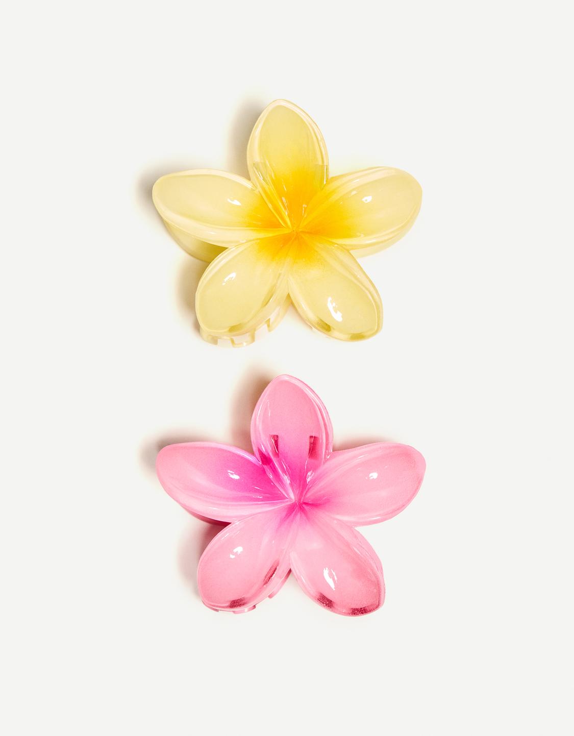 2-pack of flower hair clips