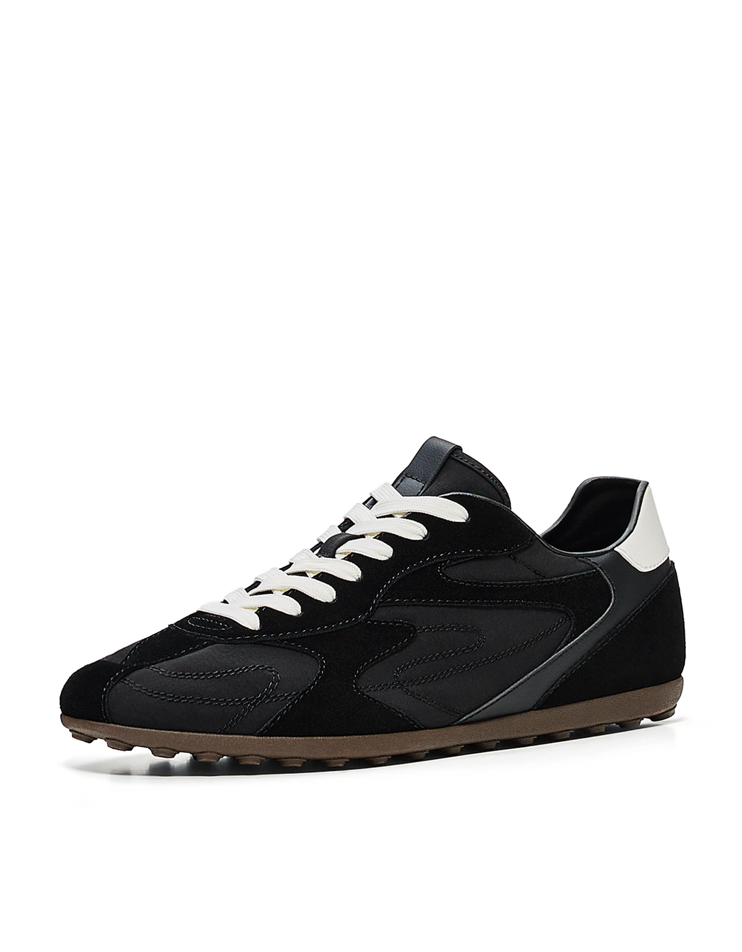 SLIM RETRO TRAINERS — BLACK
