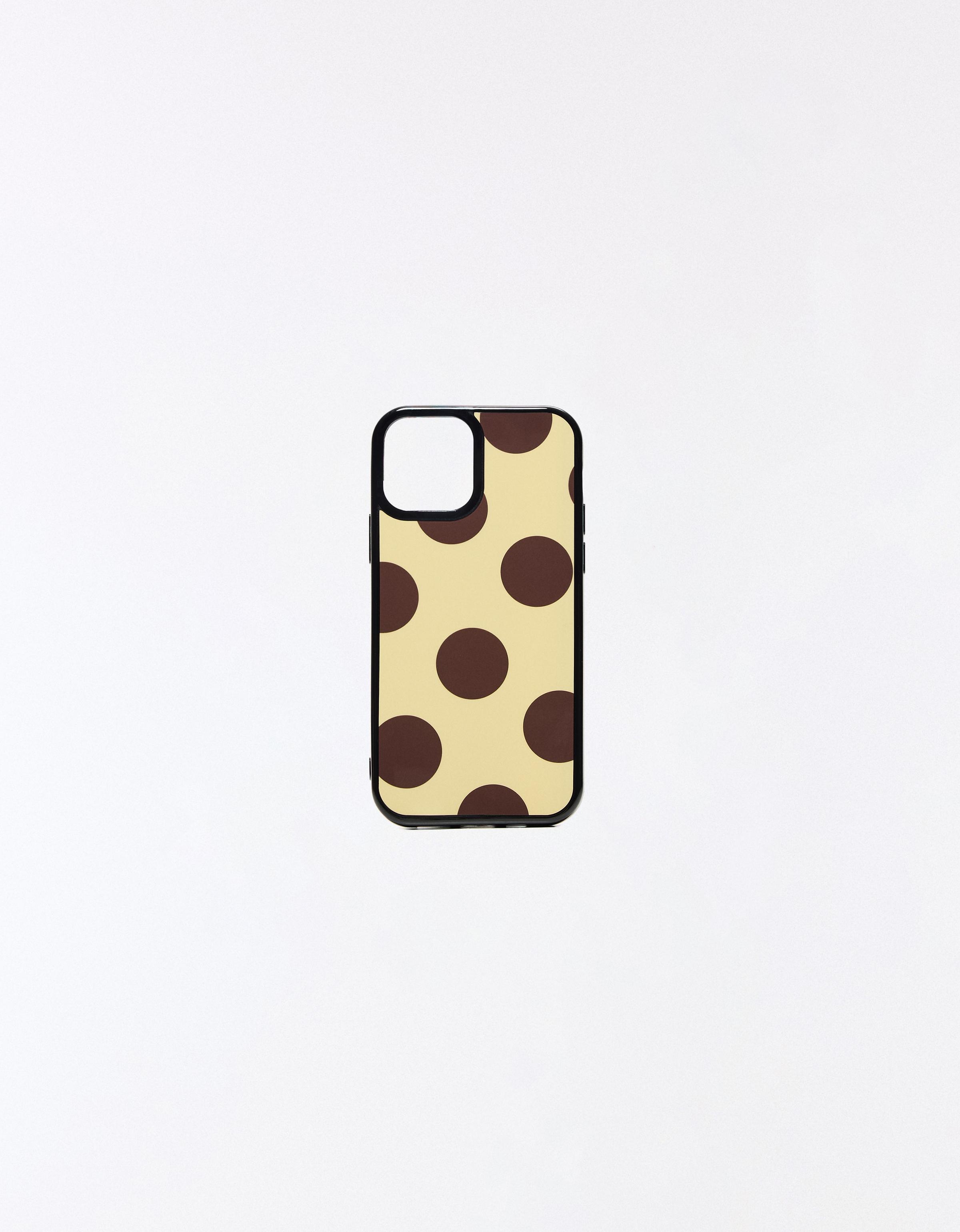 Funda Móvil Lunares Mujer Iphone 14 Pro Max Amarillo