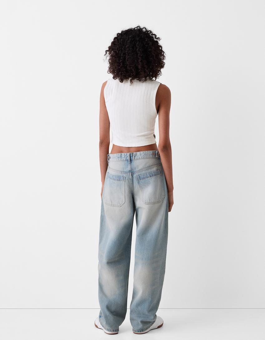 Fitilli desenli atlet-Koyu gri-1