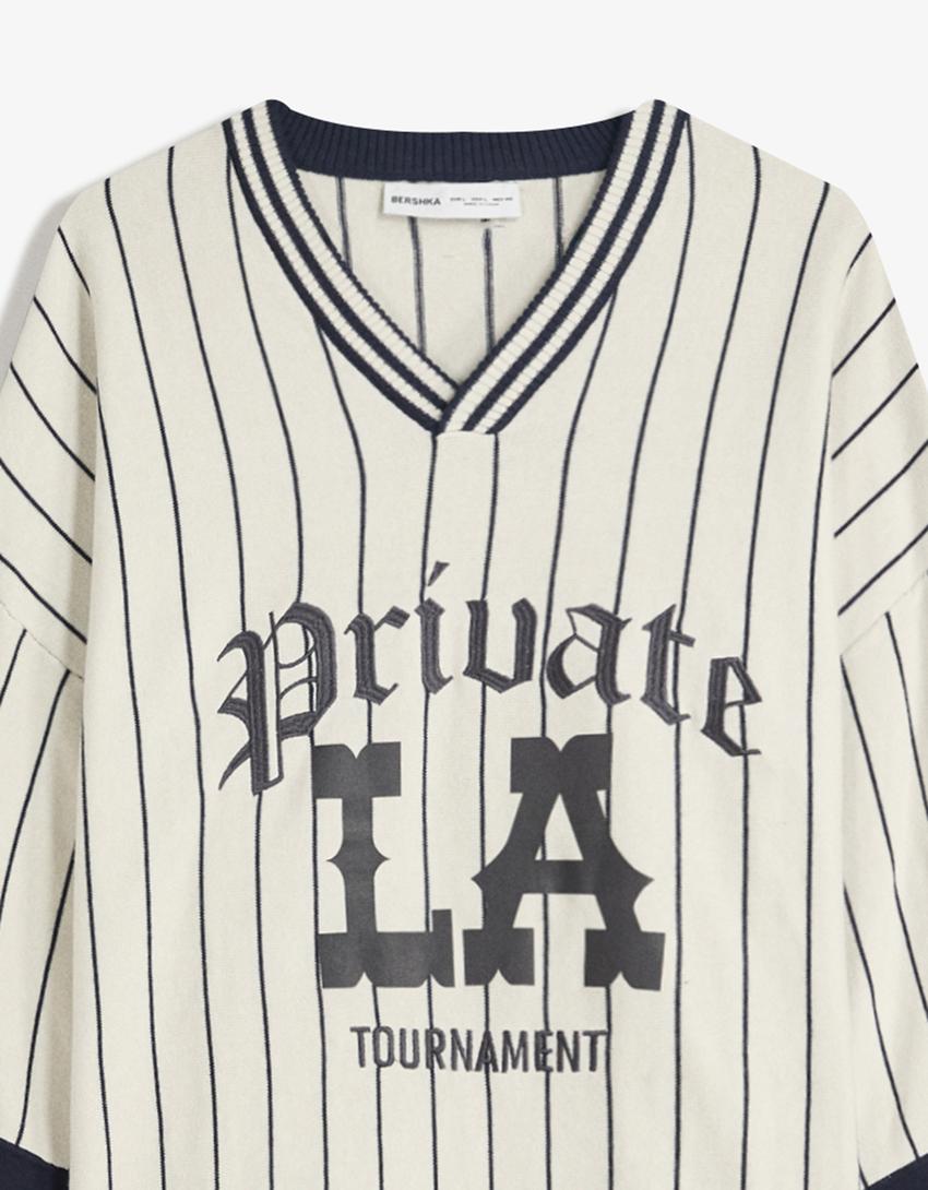 Camiseta manga corta sport-Blanco roto