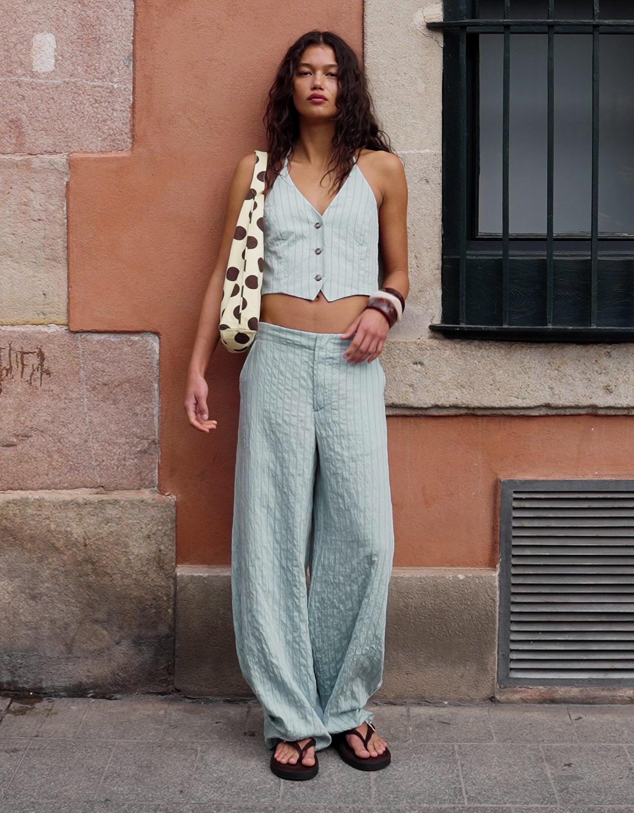 Çizgili halter yelek - Görsel 35