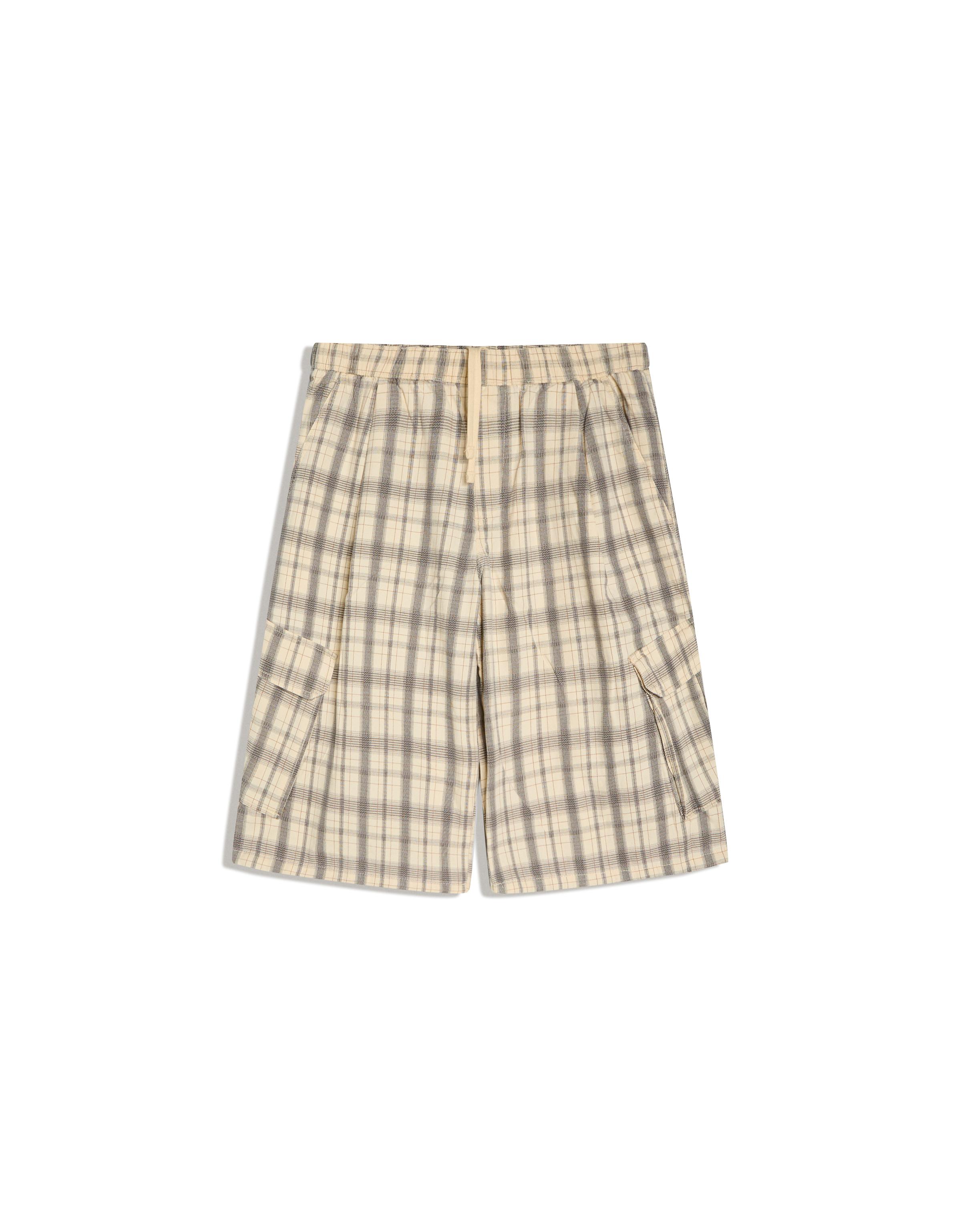 Elasticated waist cargo Bermuda shorts — Sand