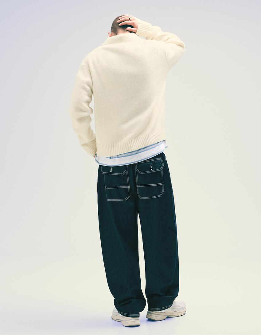 Pull col polo-Sable