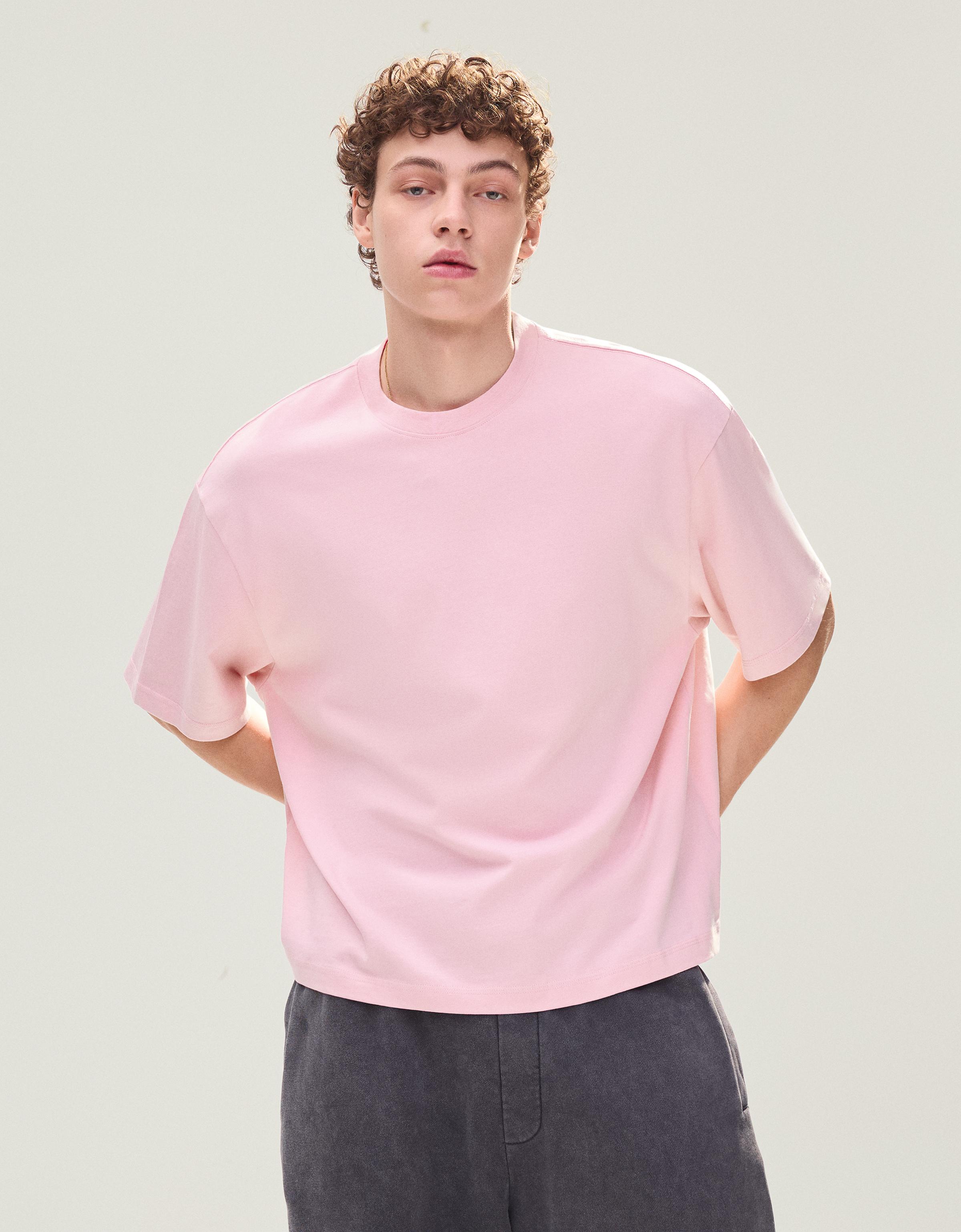 Kısa kollu boxy fit tişört - Görsel 89