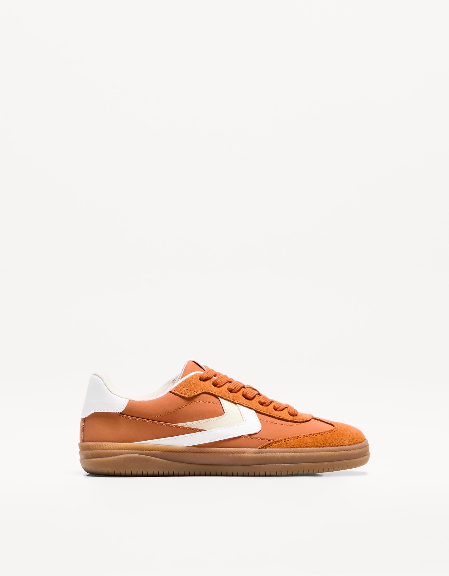 Bershka Sneakers Rétro Femme 35 Orange