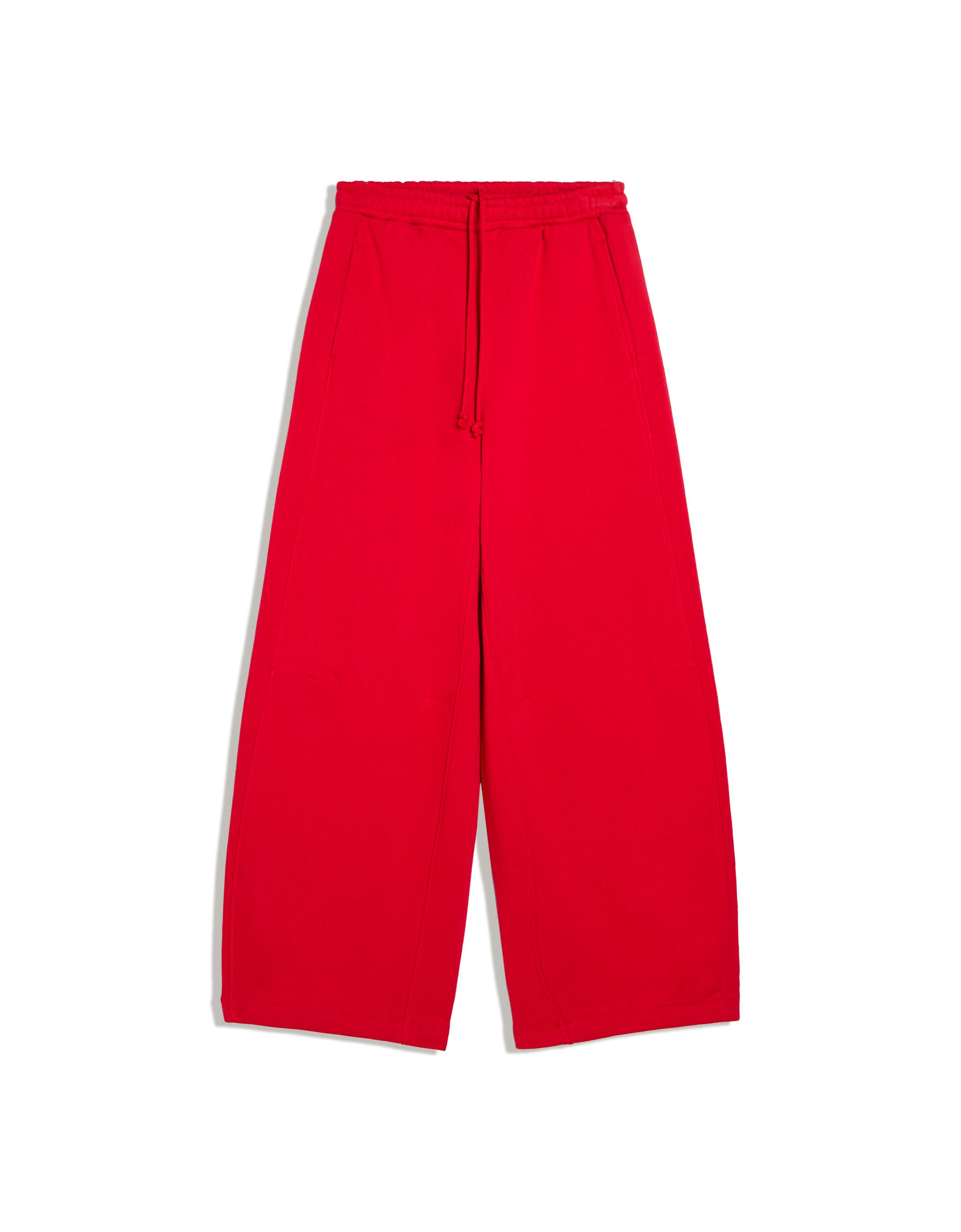 Plush parachute trousers — Red