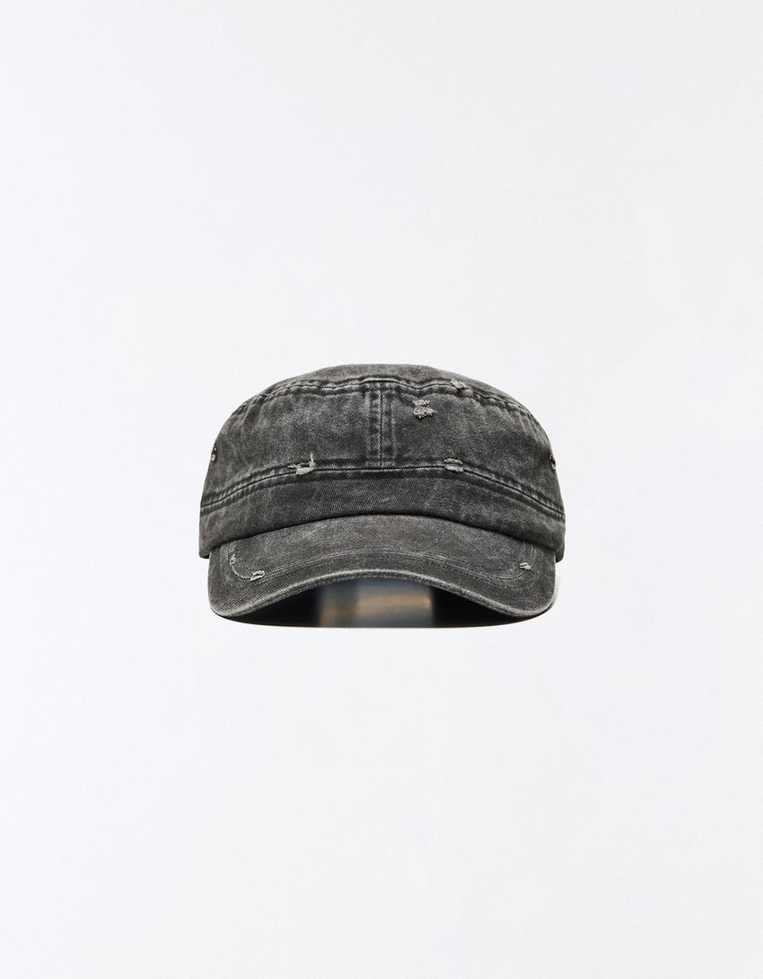 Gorra sarga-Negro