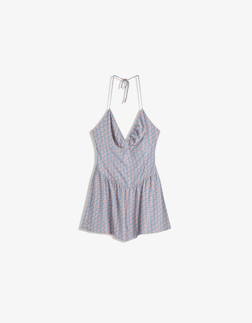 Jumpsuit with straps-Multicolored-3